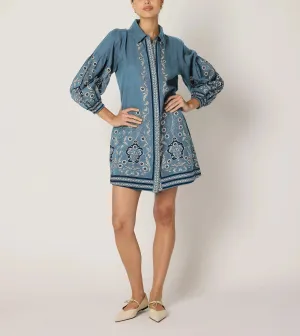 Anouk Mini Dress | Cardamon Blue
