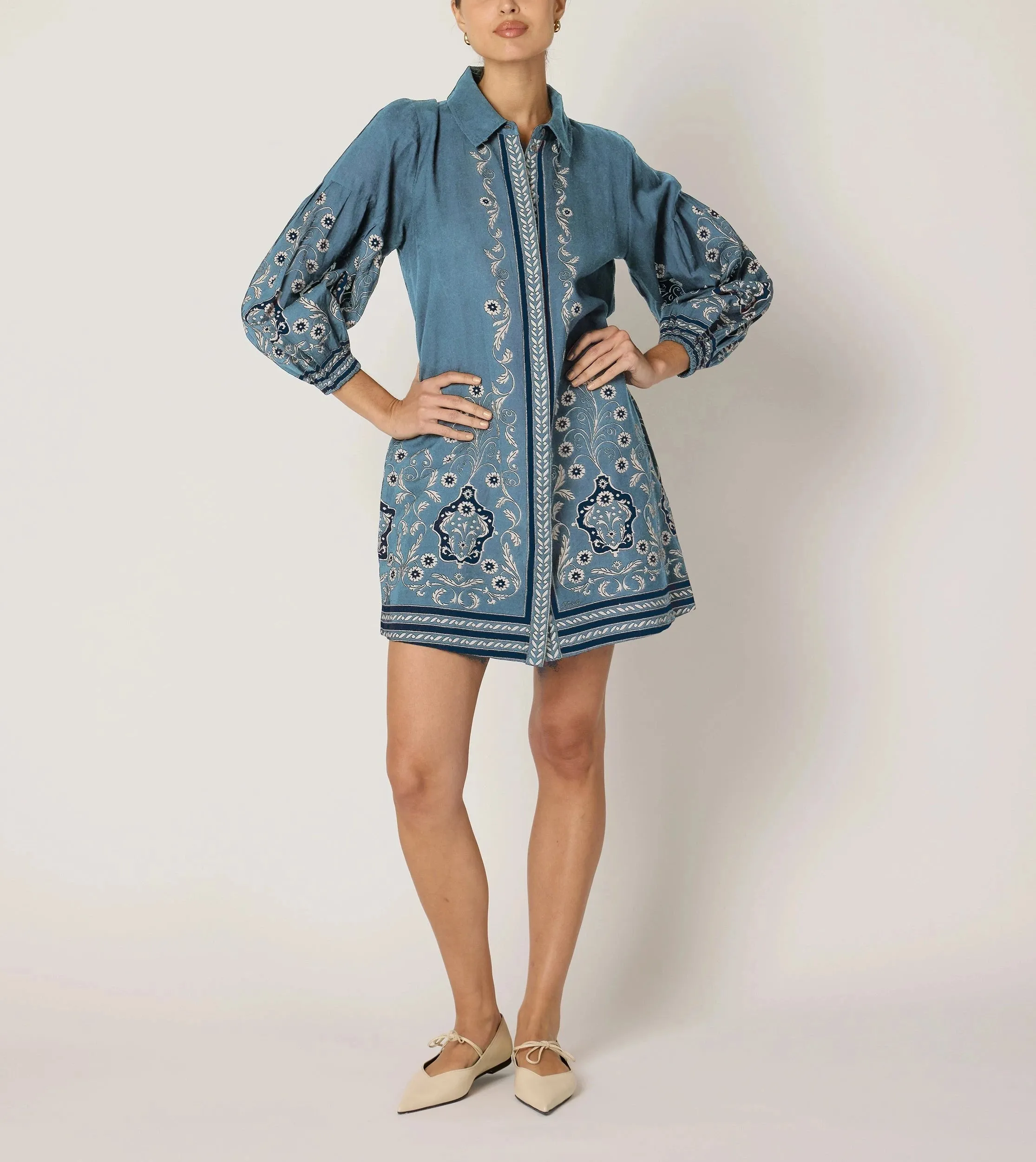 Anouk Mini Dress | Cardamon Blue
