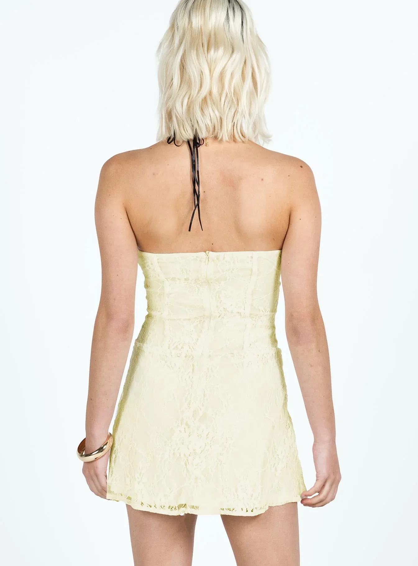 Barlo Strapless Mini Dress Cream