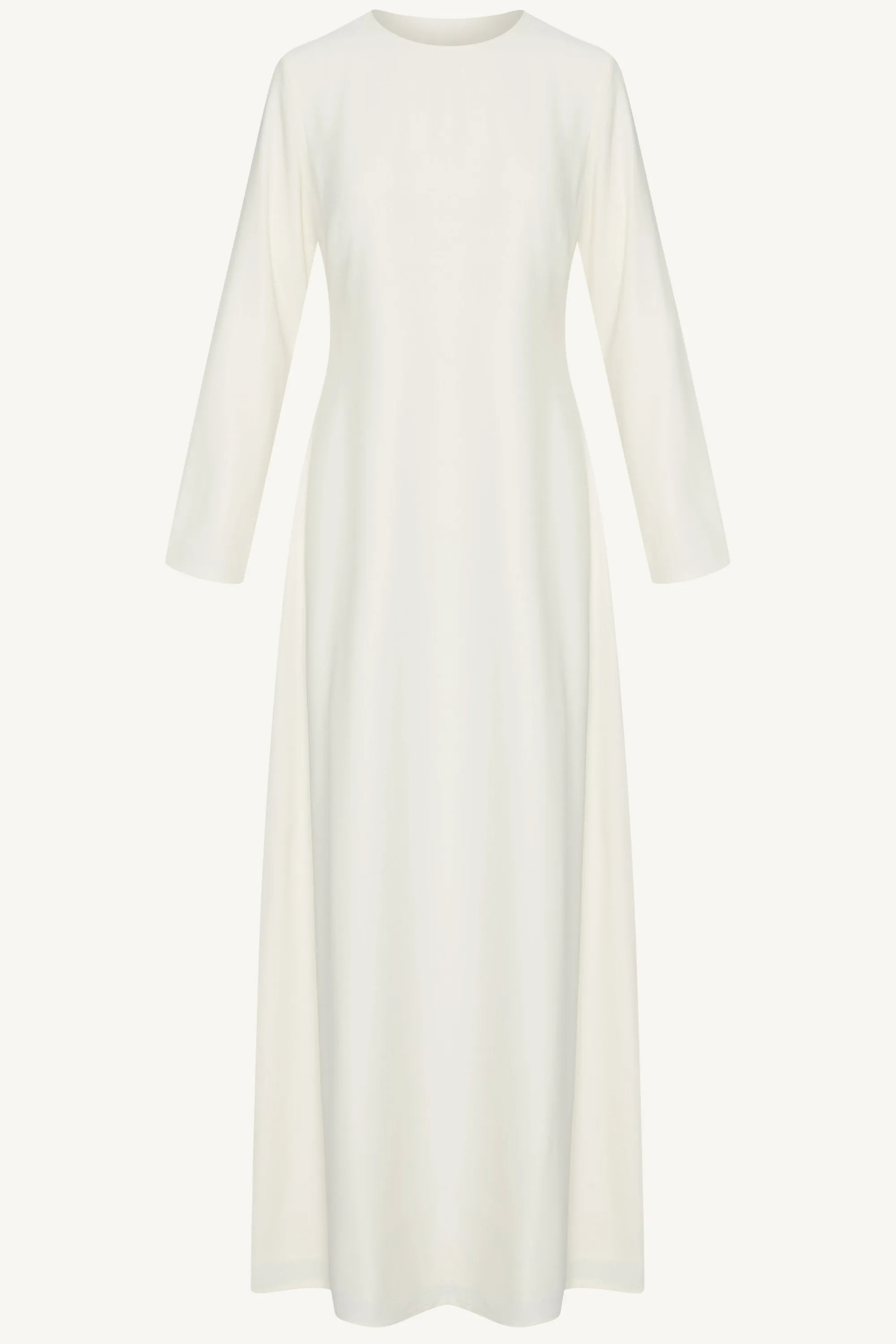 Basic Long Sleeve Maxi Dress - Moonbeam