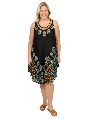 Batik embroidered umbrella dess