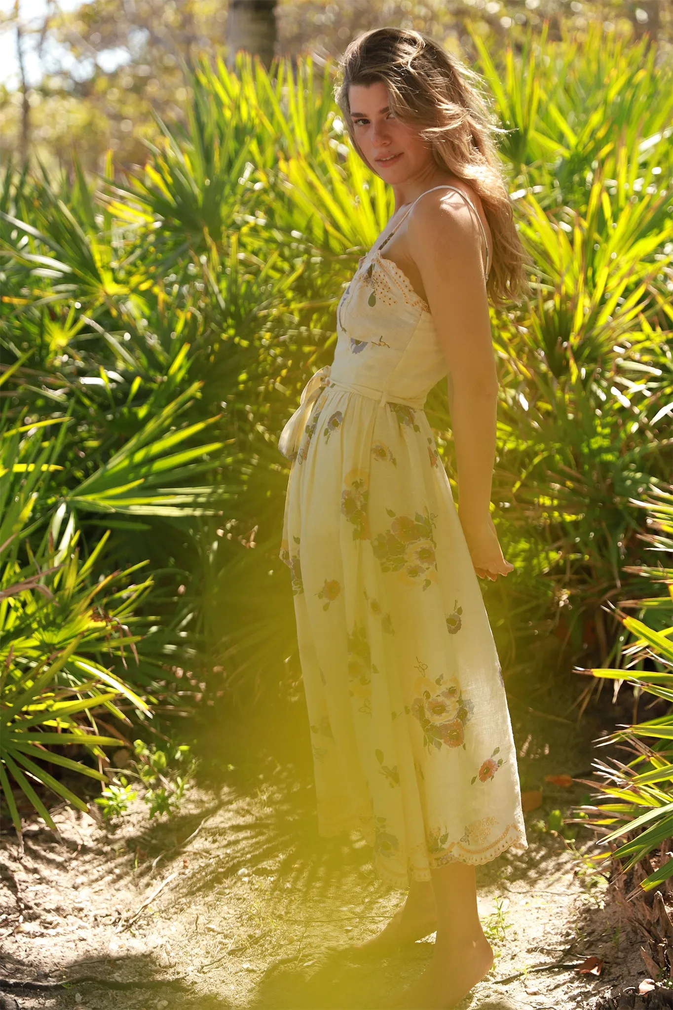 Betina Linen Bouquet Dress