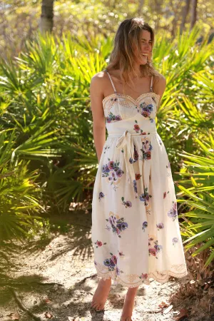 Betina Linen Bouquet Dress