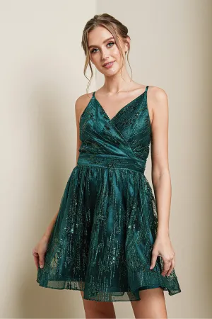 Beyond The Galaxy Dress in Emerald