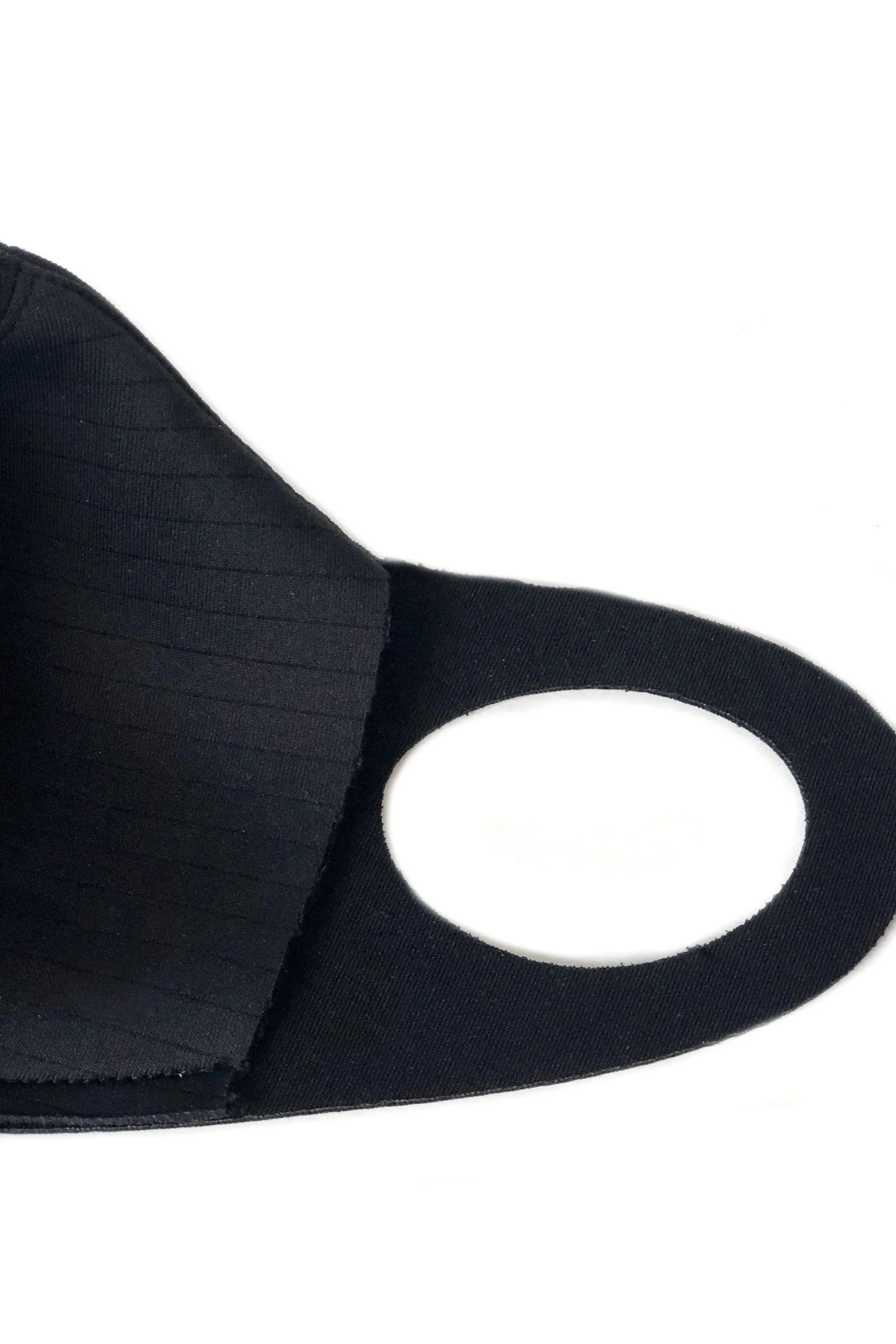 Black Antibacterial Premium  Neoprene Waterproof Face Mask (Filter Pocket)