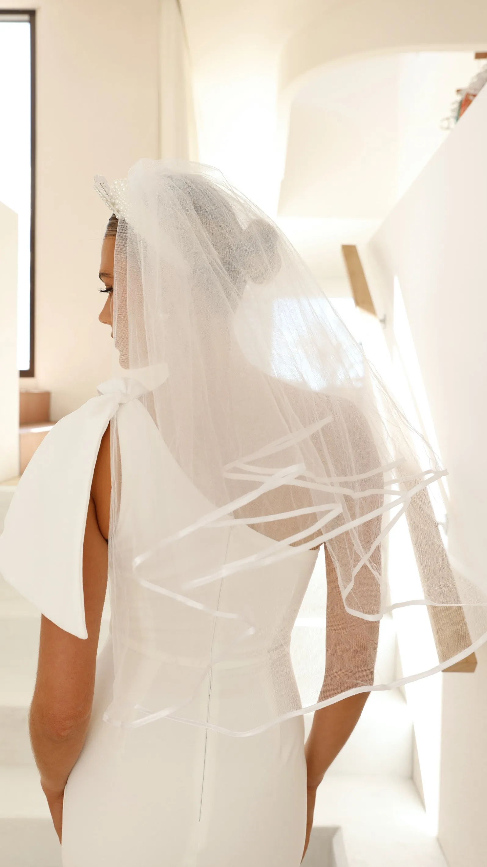 Bride To Be Veil - White