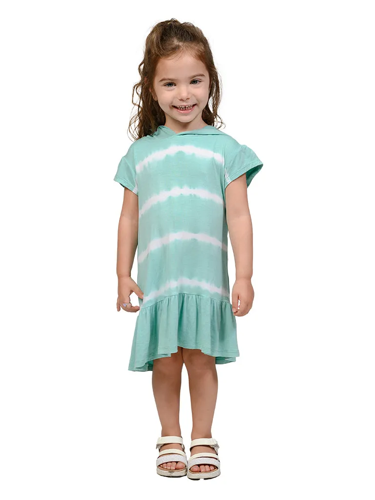 Cap sleeve hoodie dress