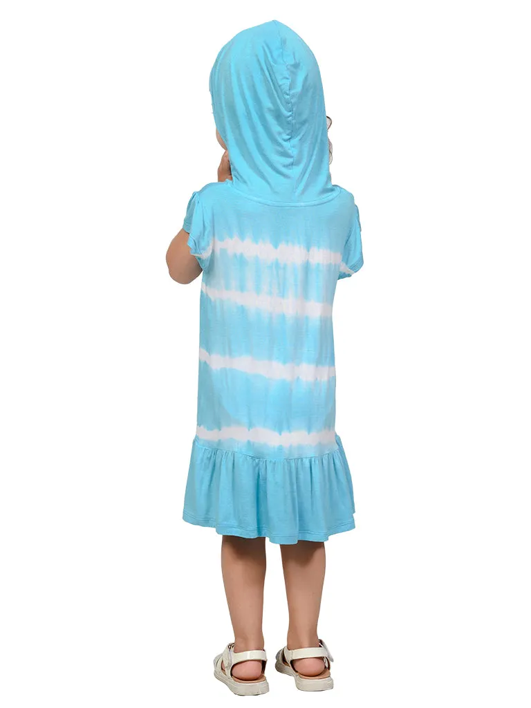Cap sleeve hoodie dress