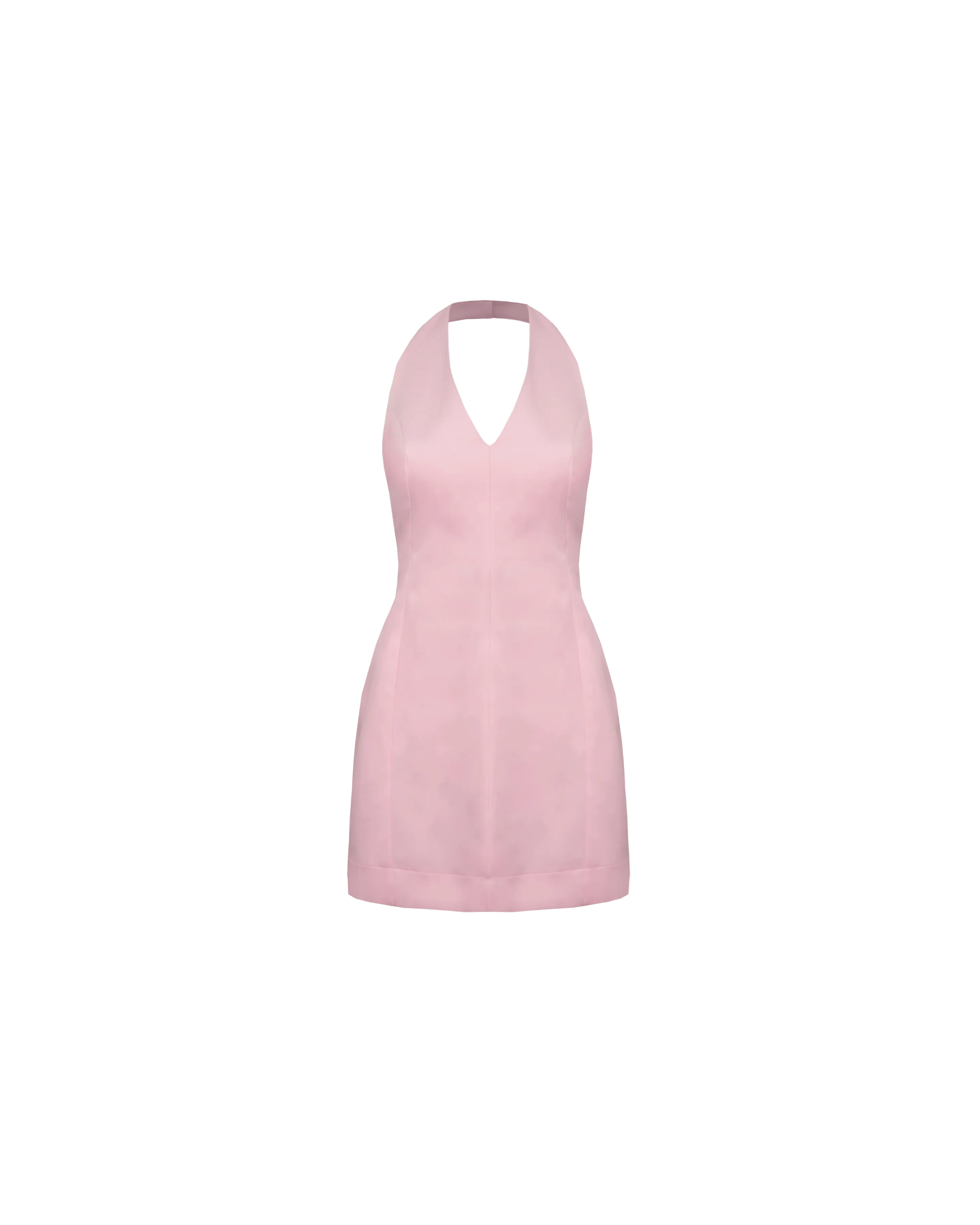 CHER HALTER MINI DRESS SOFT PINK