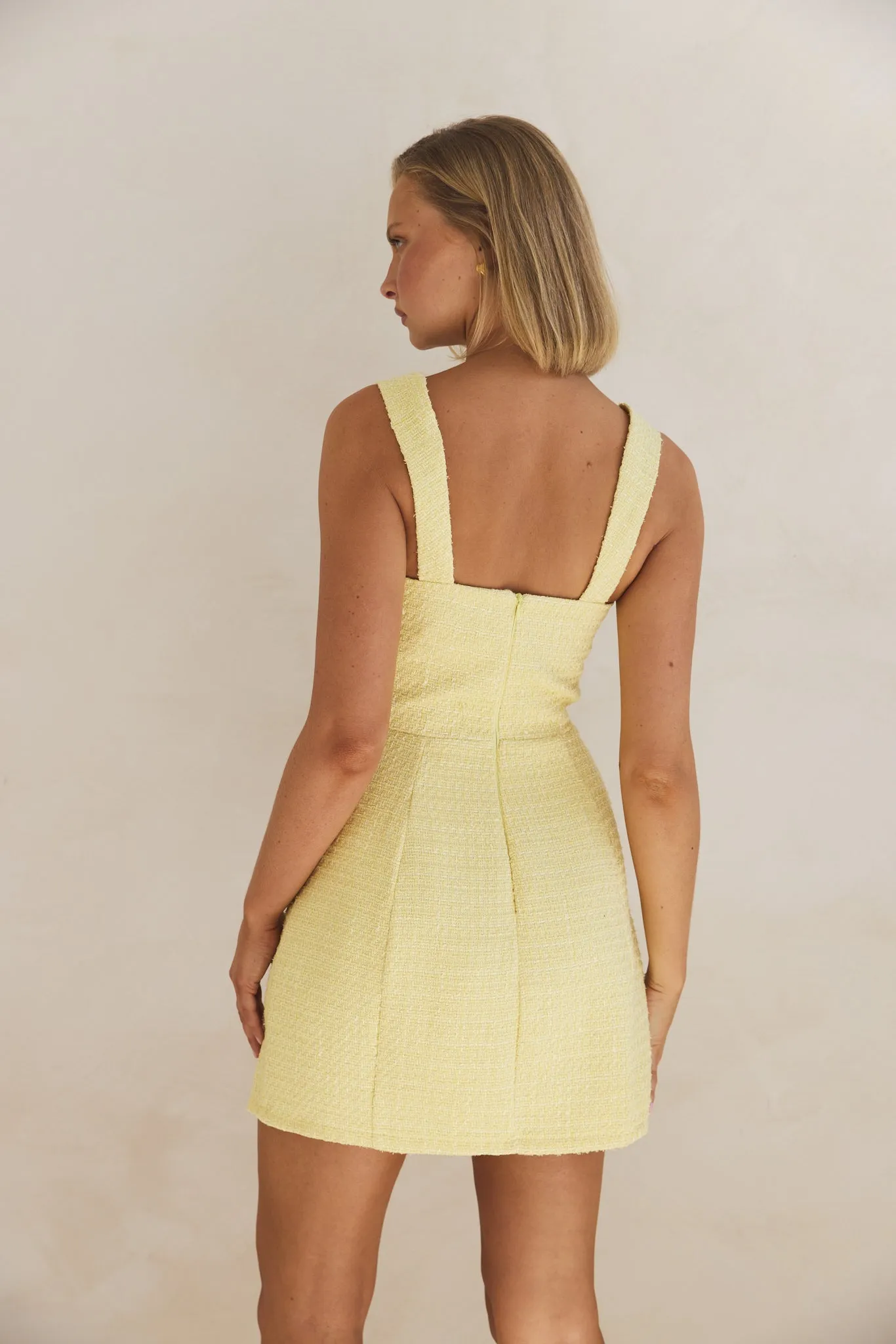 Elle Mini Dress (Yellow)