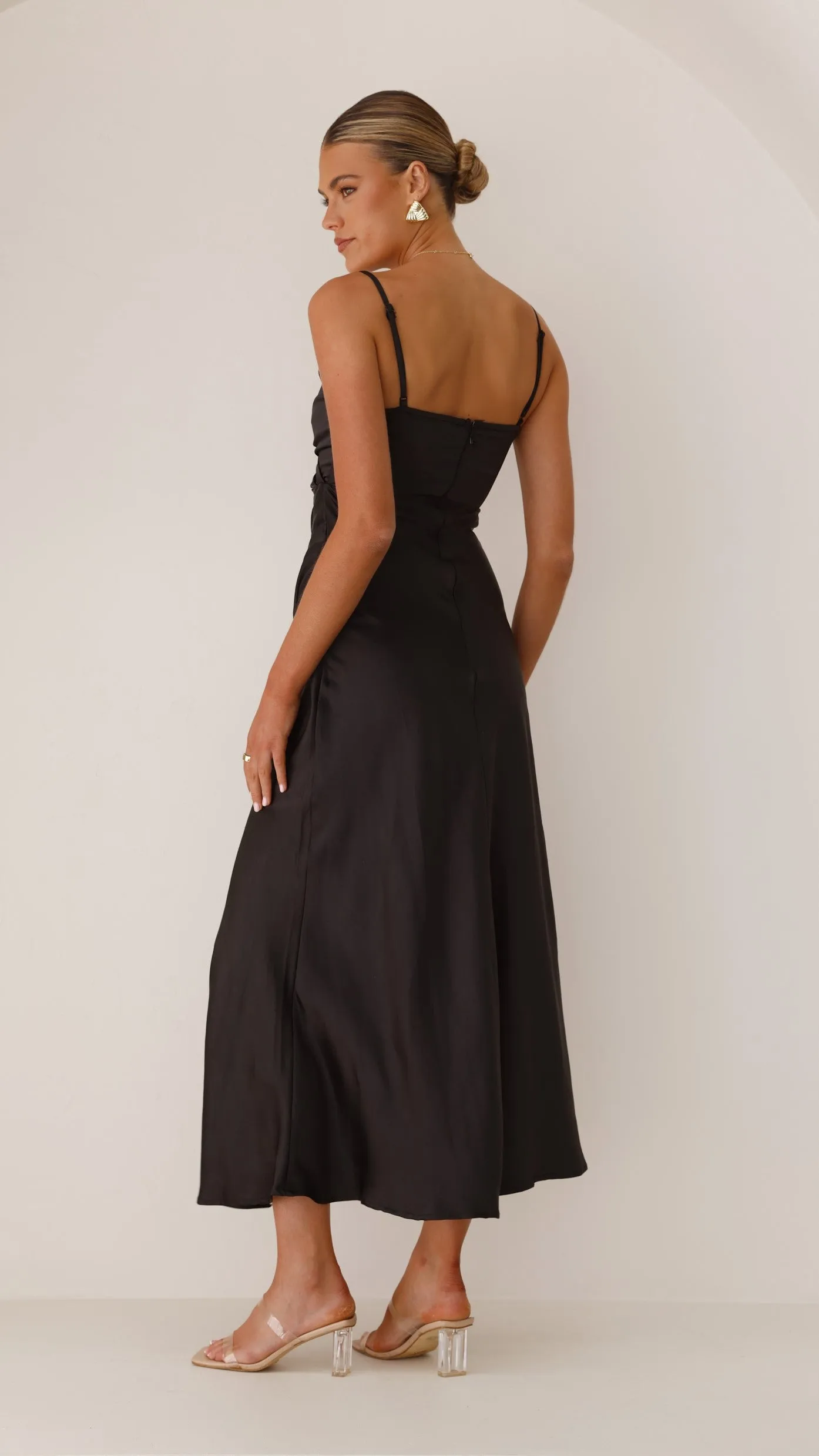 Elsa Midi Dress - Black