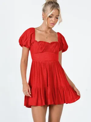 Ethan Mini Dress Red