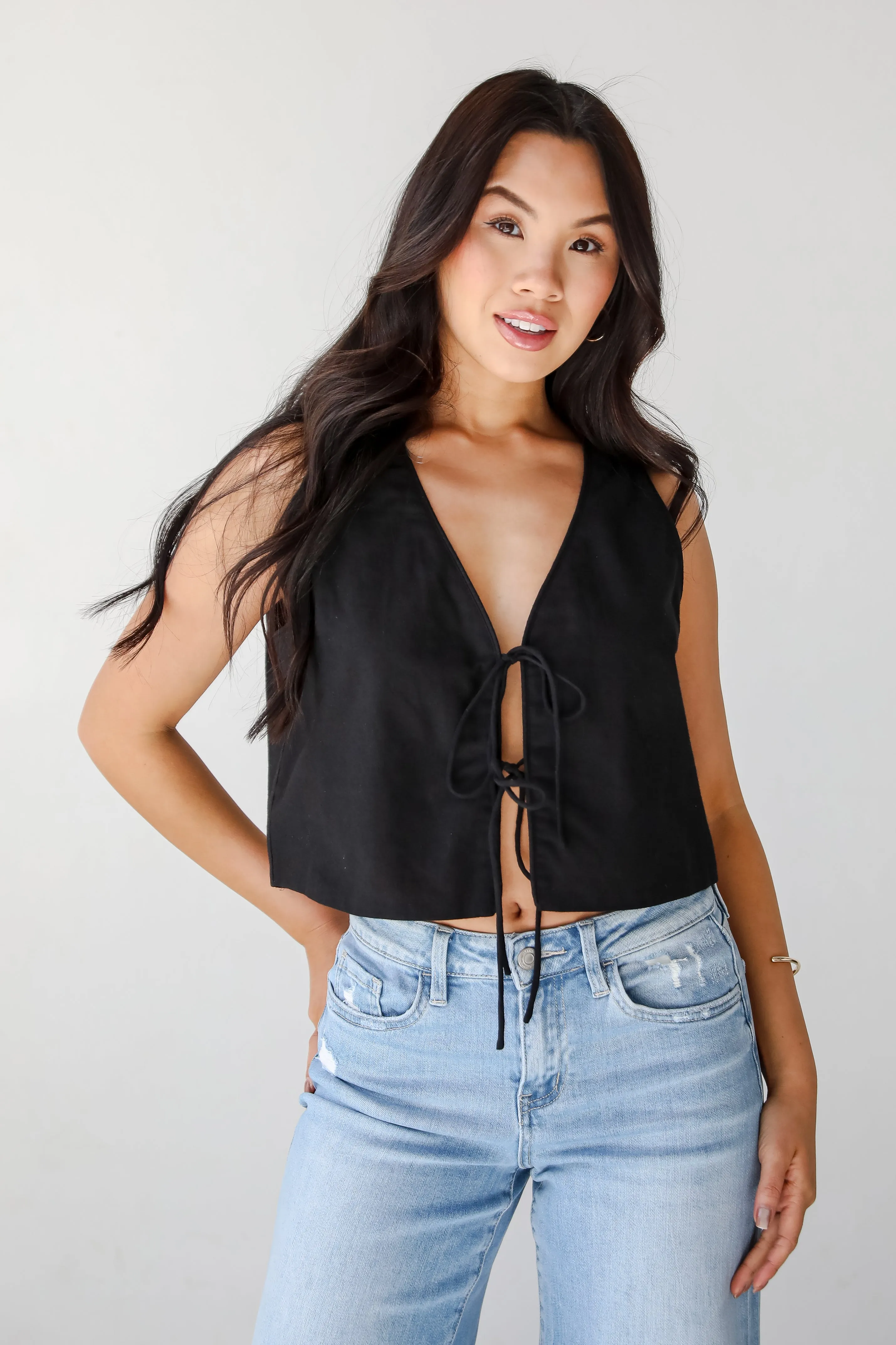 Express Yourself Tie Vest - DU DEAL