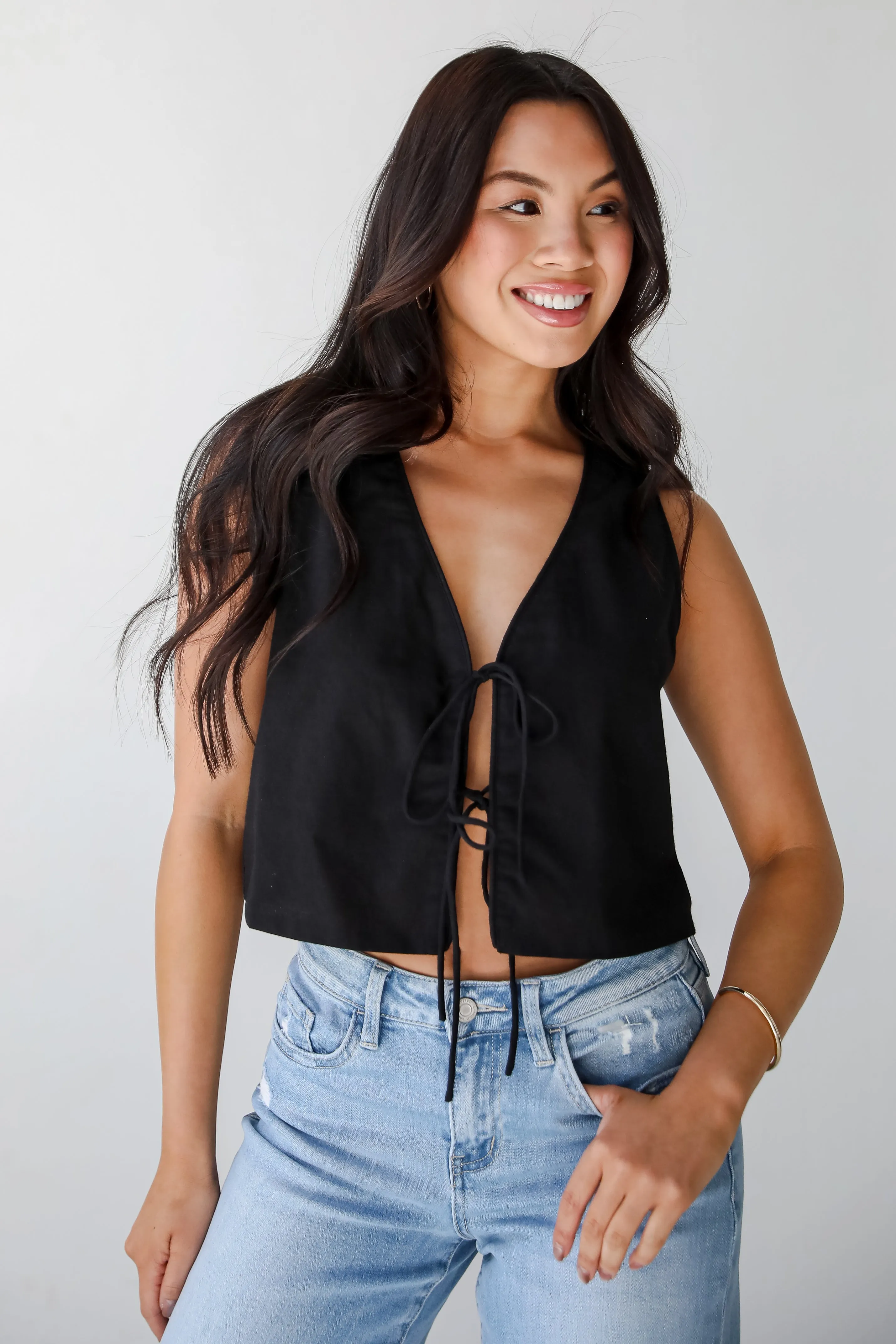 Express Yourself Tie Vest - DU DEAL