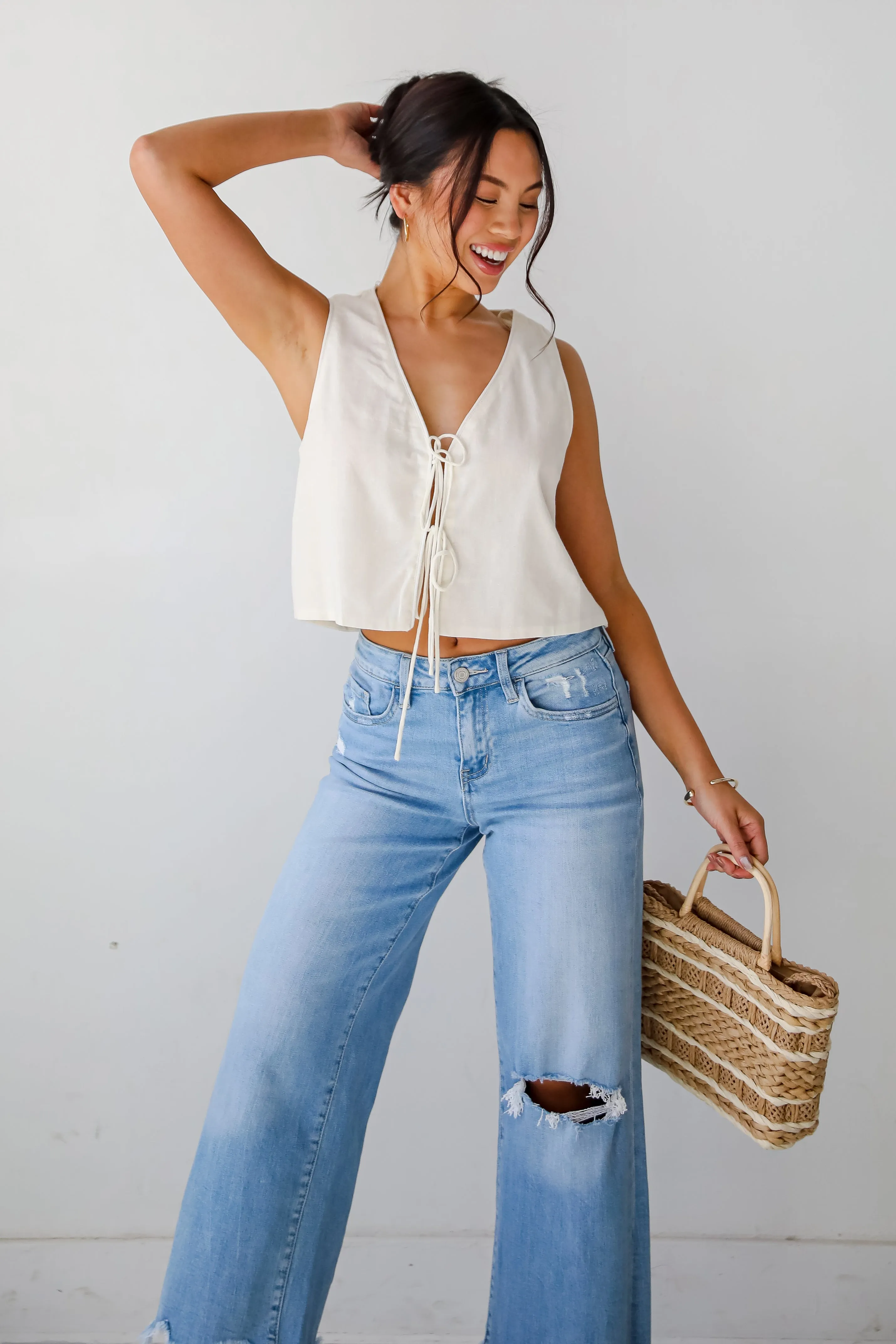 Express Yourself Tie Vest - DU DEAL