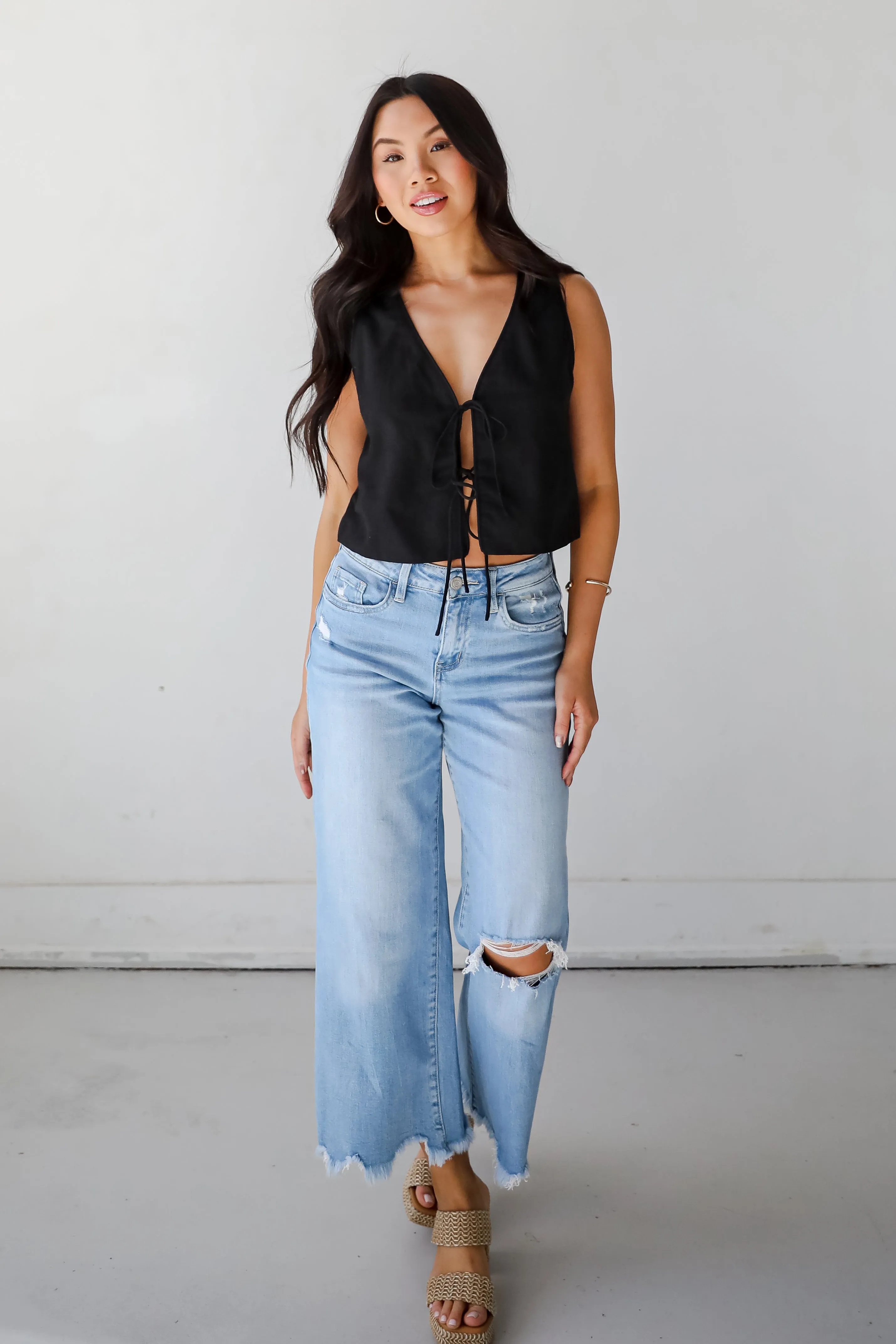 Express Yourself Tie Vest - DU DEAL