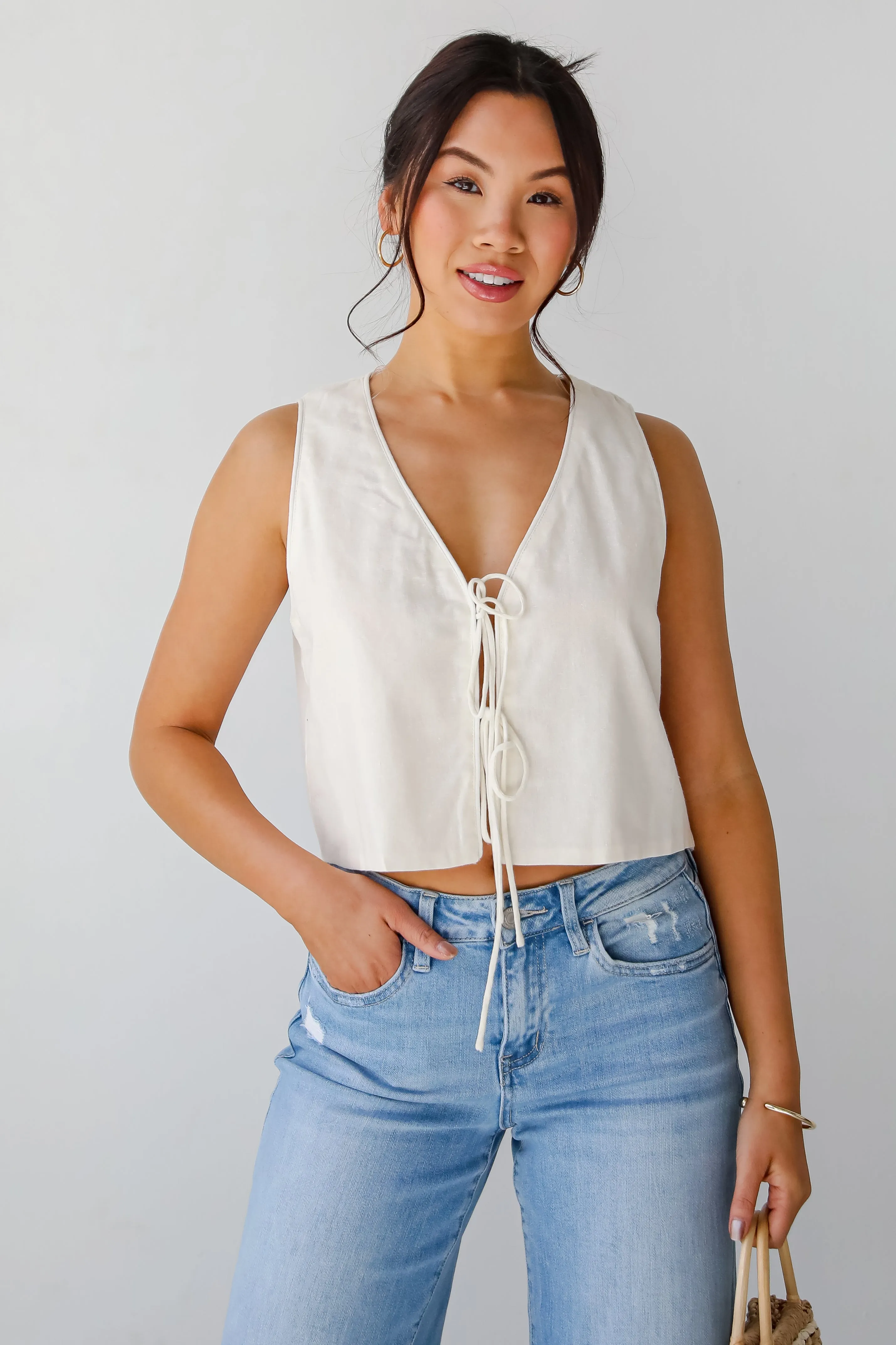 Express Yourself Tie Vest - DU DEAL