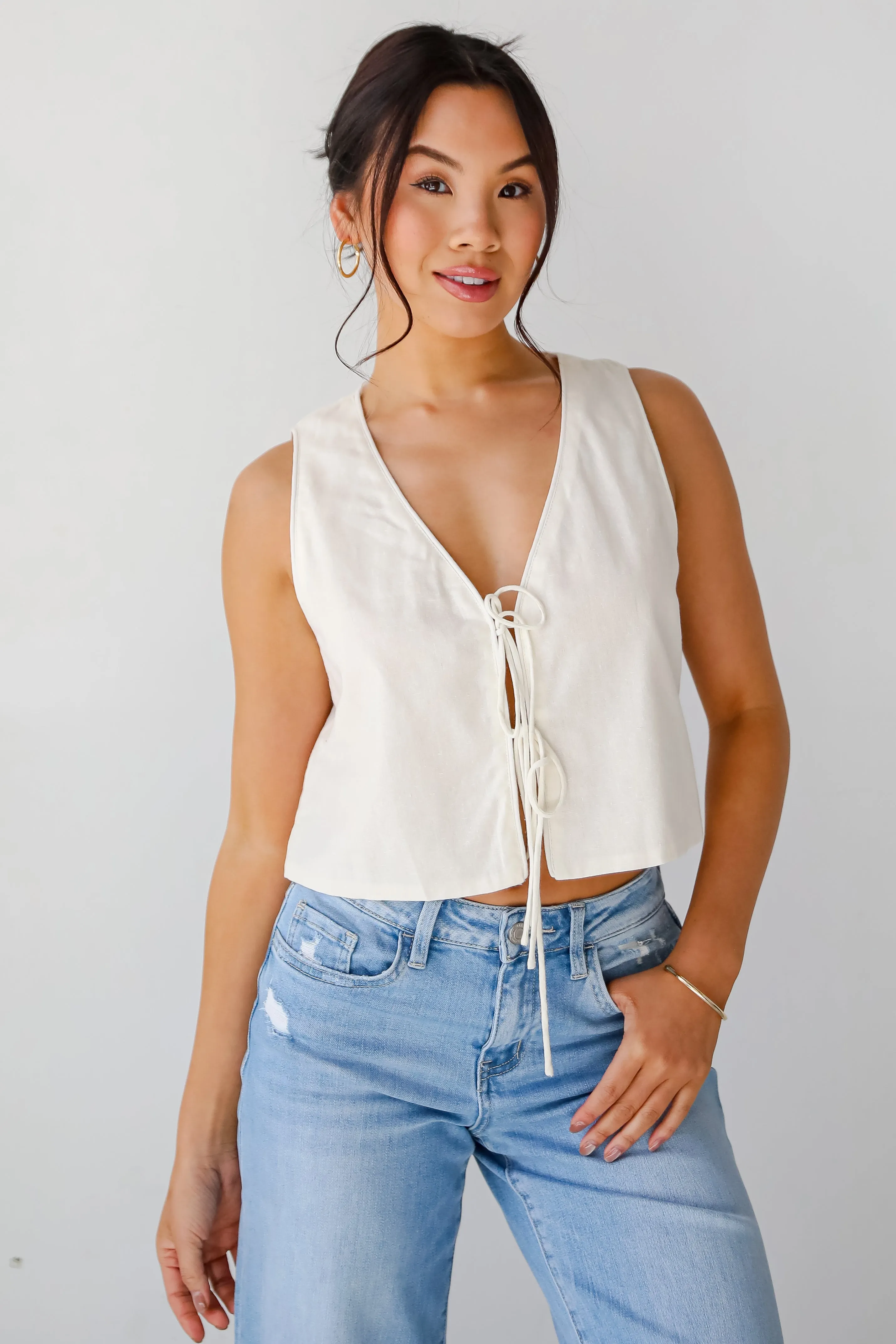 Express Yourself Tie Vest - DU DEAL