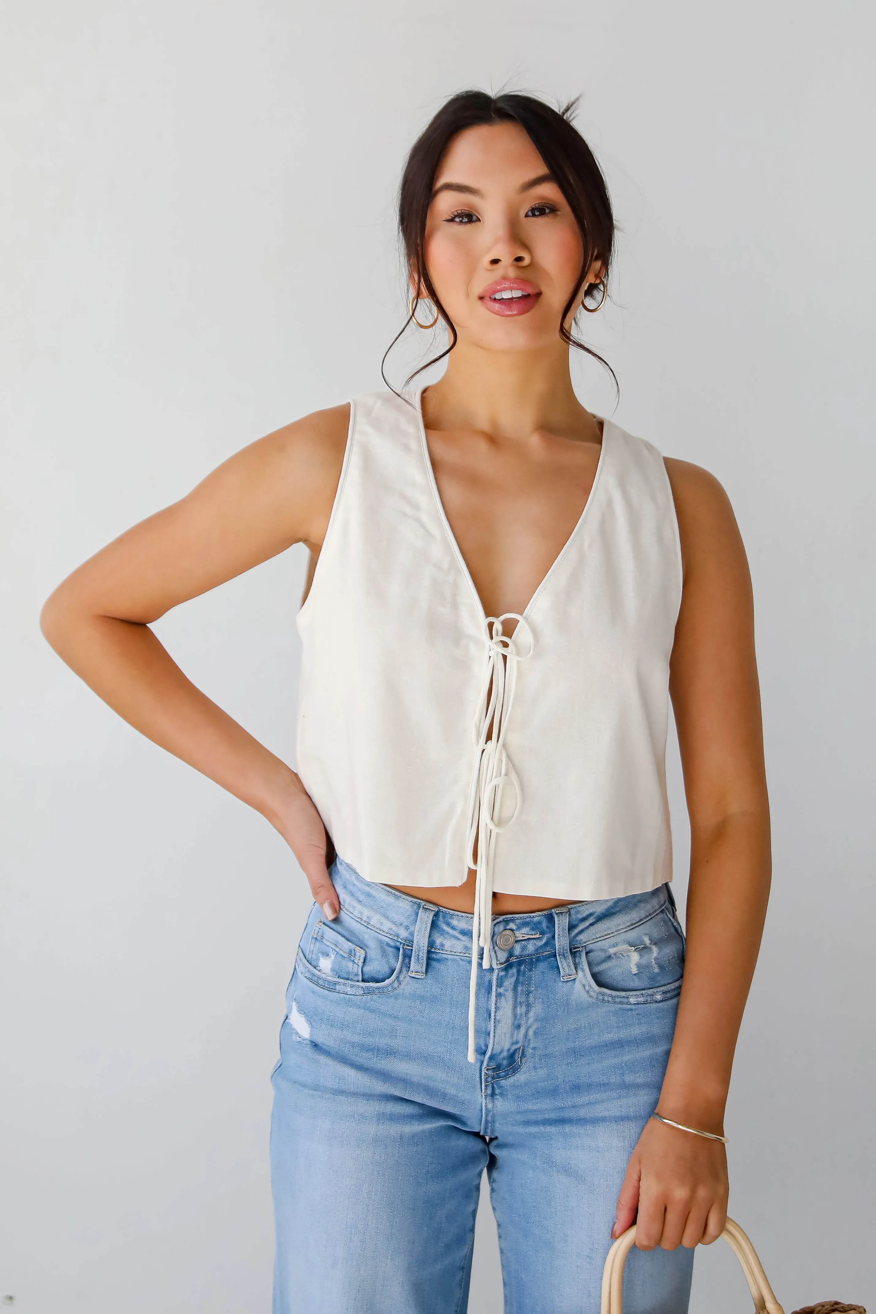 Express Yourself Tie Vest - DU DEAL