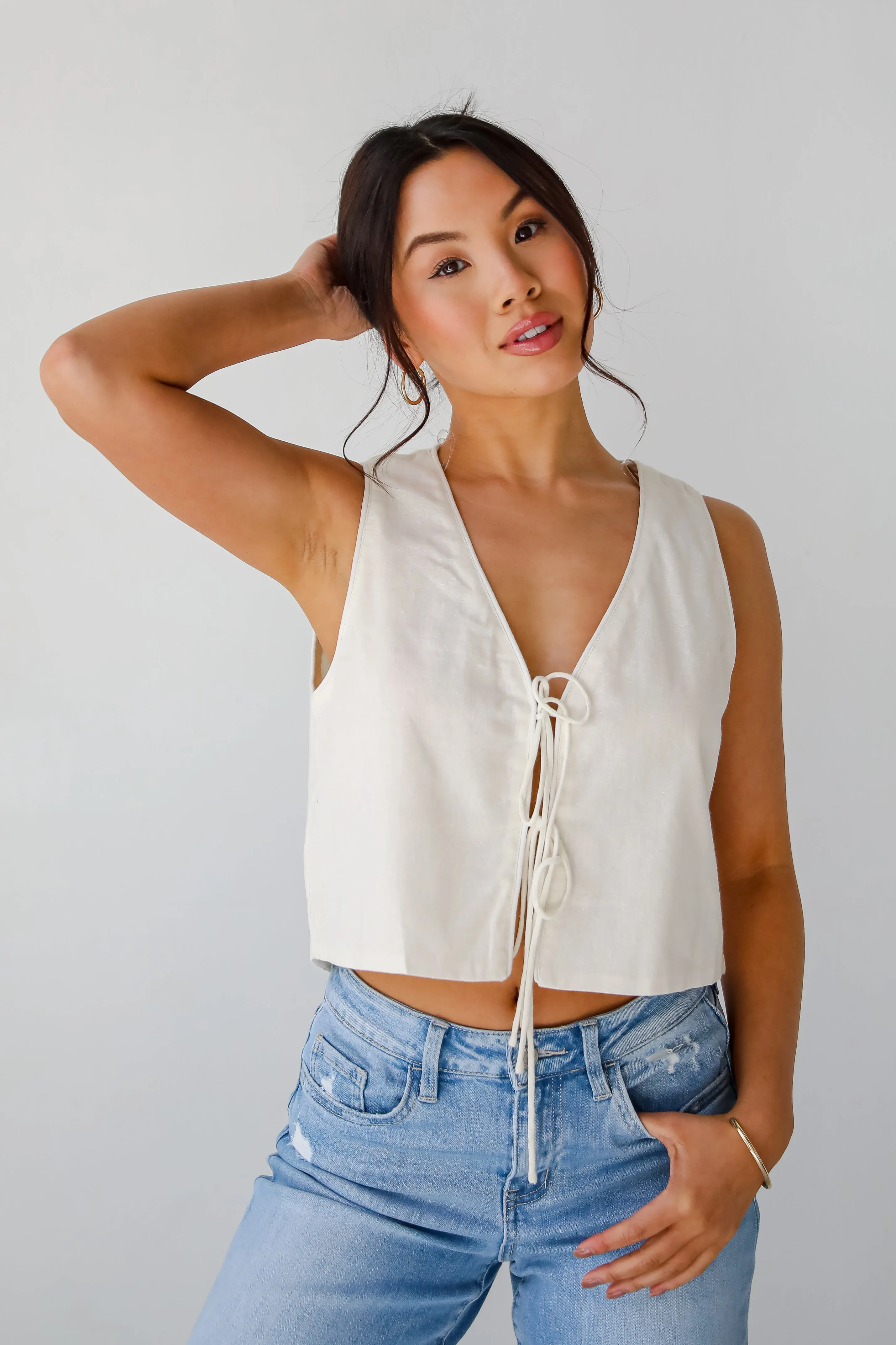 Express Yourself Tie Vest - DU DEAL