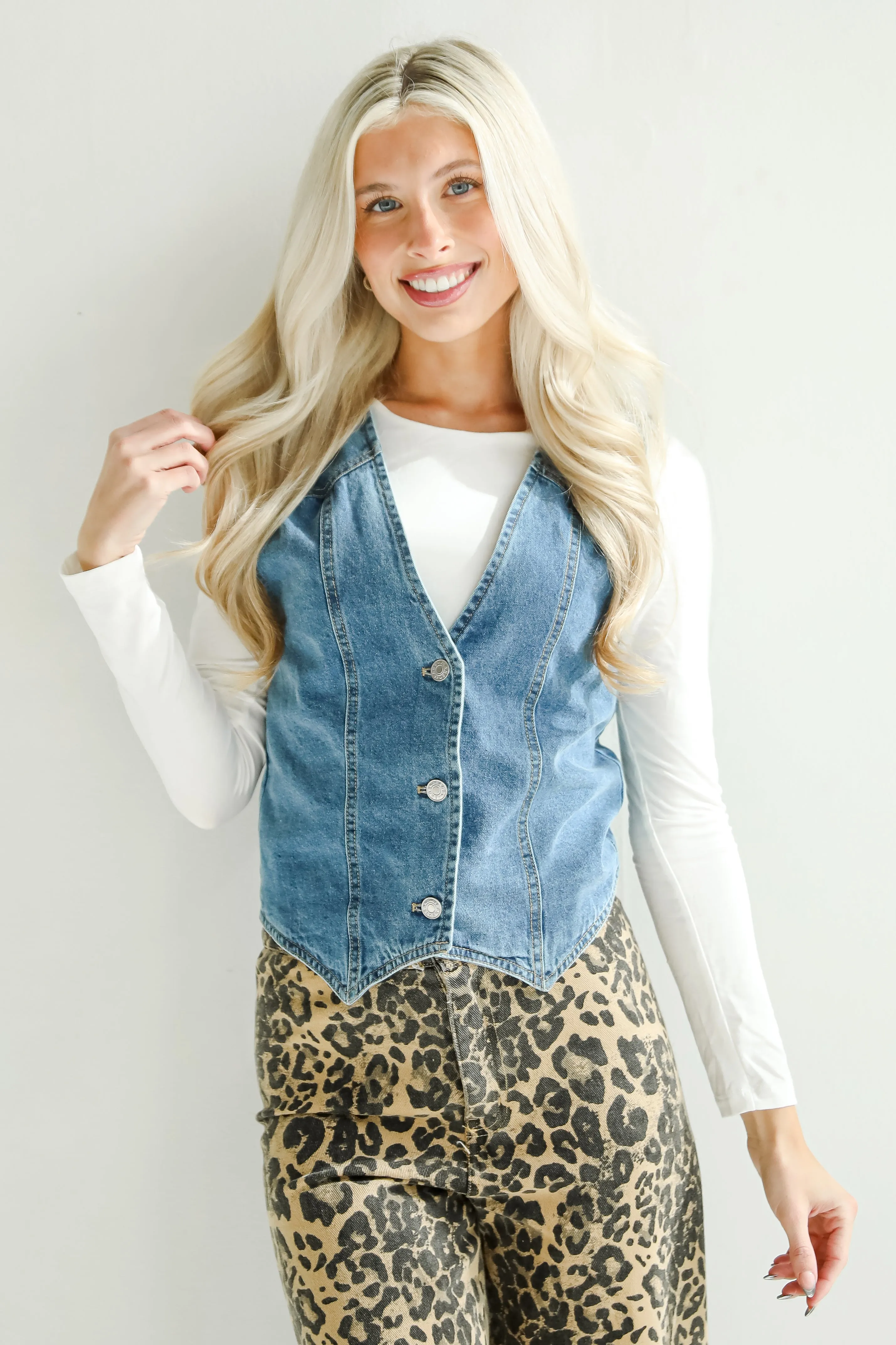 FINAL SALE - Coveted Appeal Denim Vest