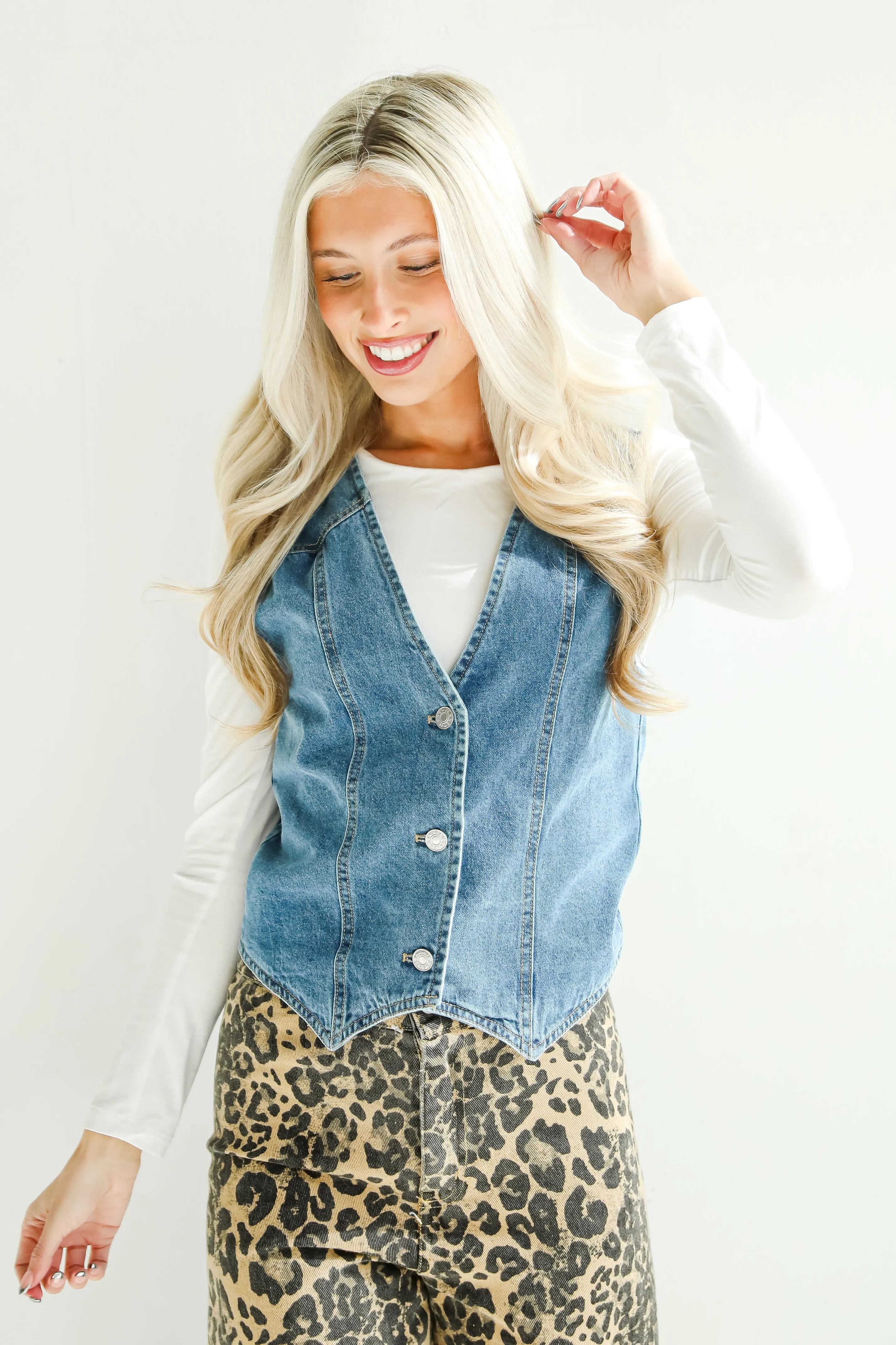 FINAL SALE - Coveted Appeal Denim Vest