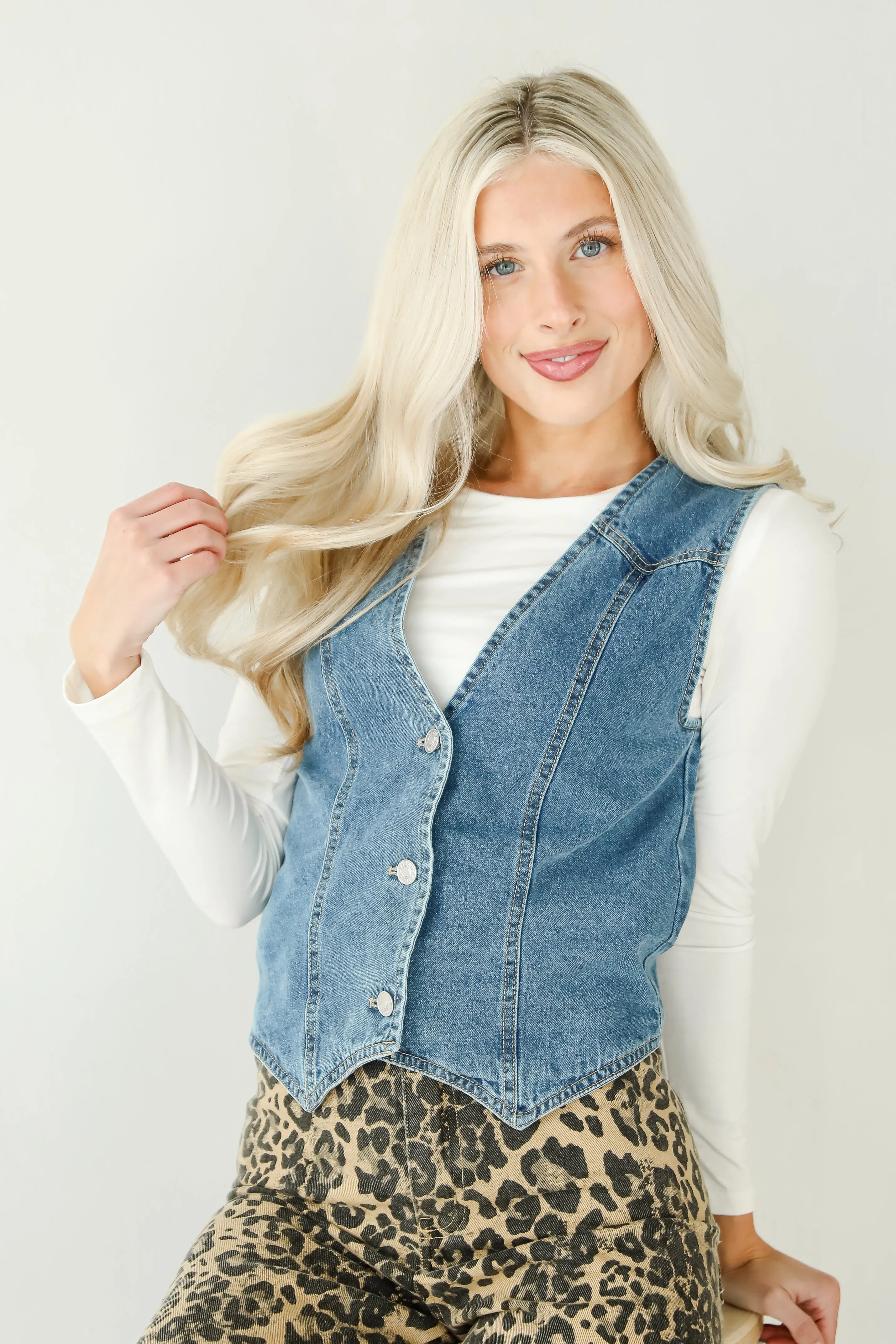 FINAL SALE - Coveted Appeal Denim Vest