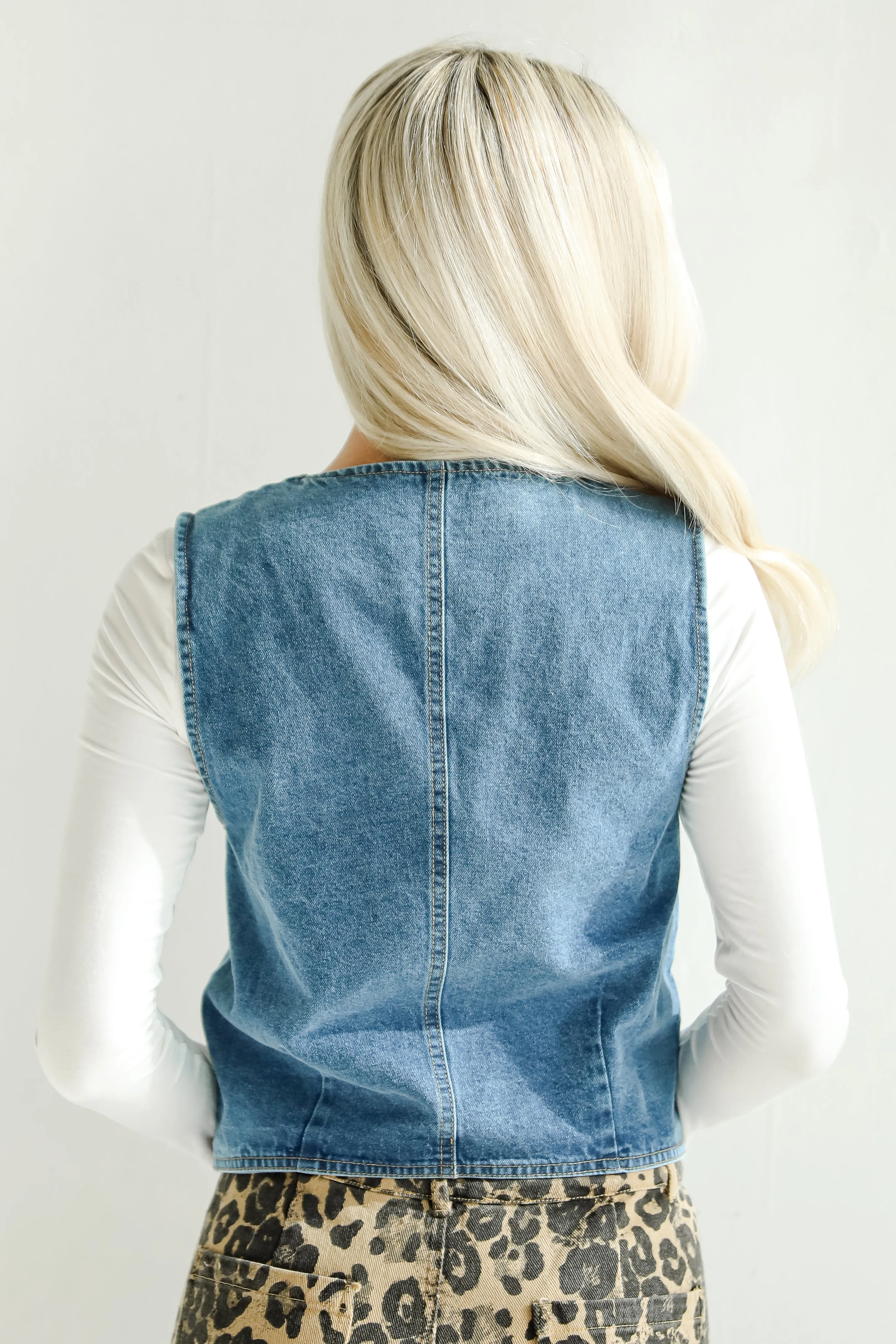 FINAL SALE - Coveted Appeal Denim Vest