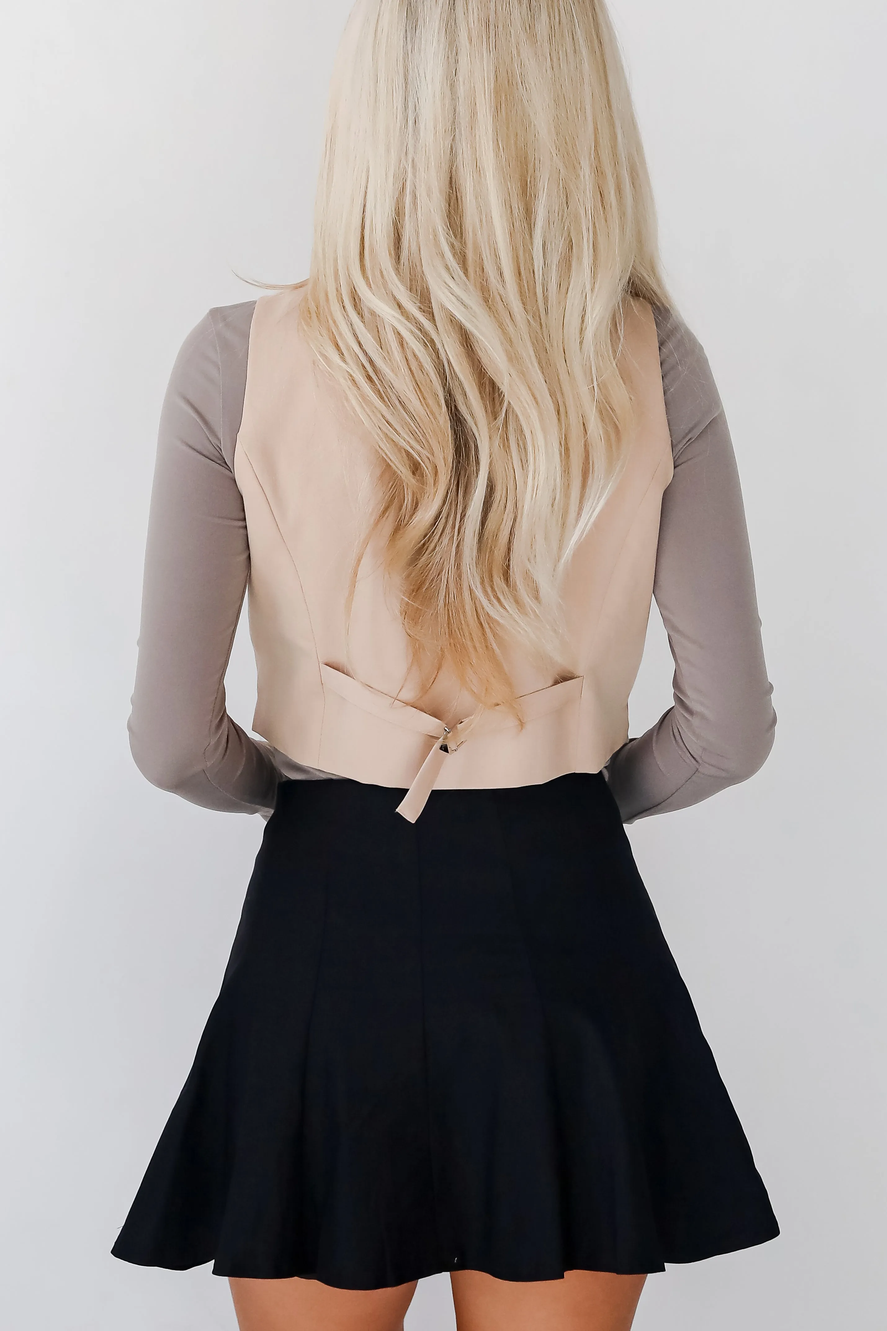 FINAL SALE - Iconic Experience Beige Vest - DOORBUSTER
