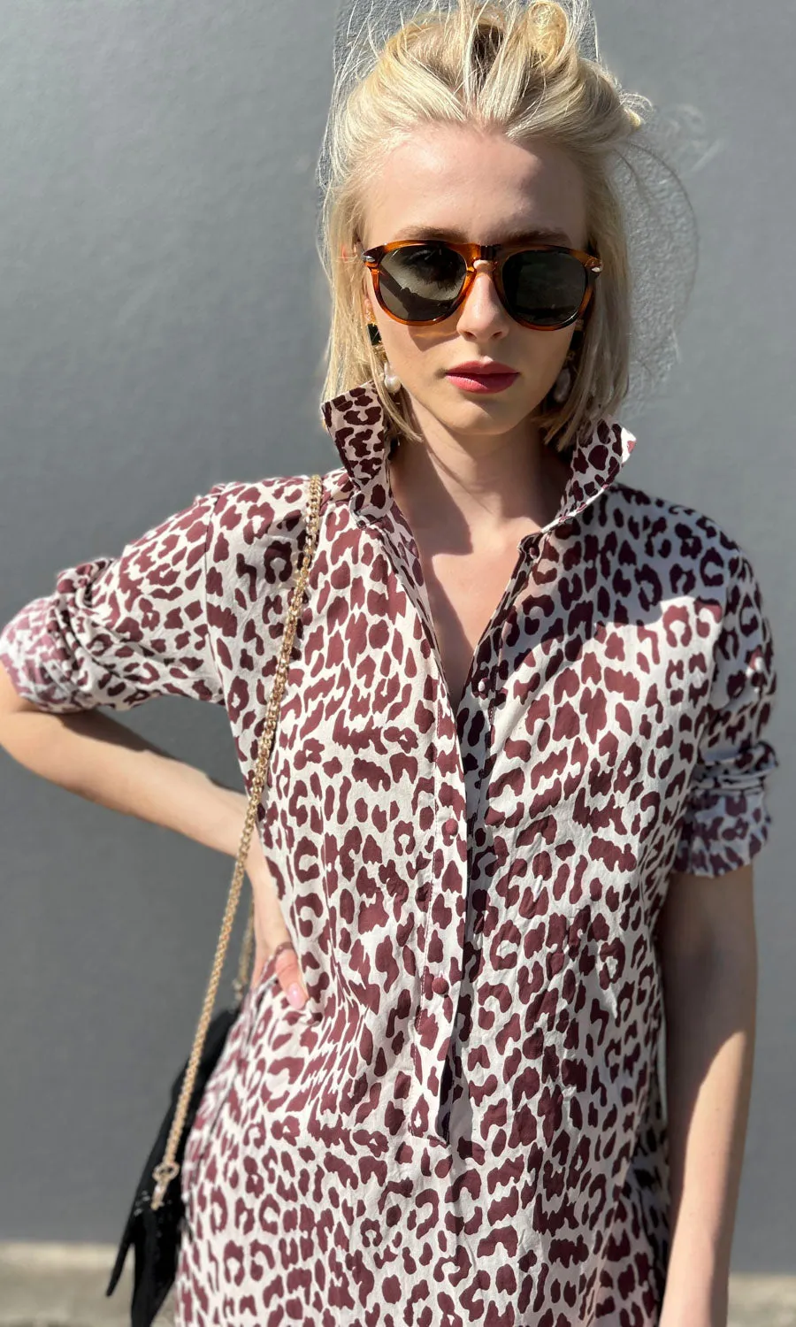 hoss Kelvin Animal Print Maxi Dress