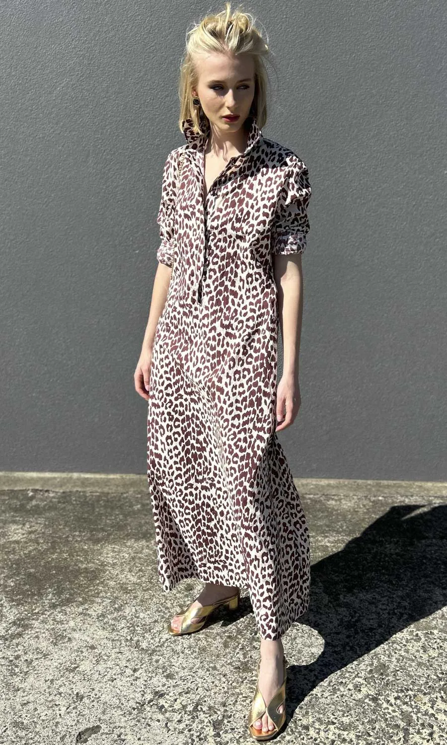 hoss Kelvin Animal Print Maxi Dress