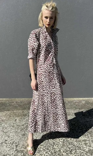 hoss Kelvin Animal Print Maxi Dress