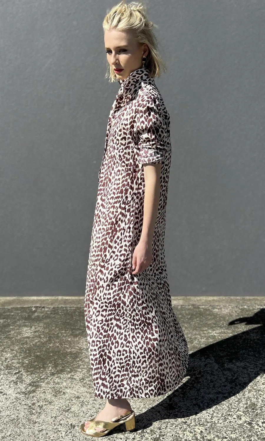 hoss Kelvin Animal Print Maxi Dress