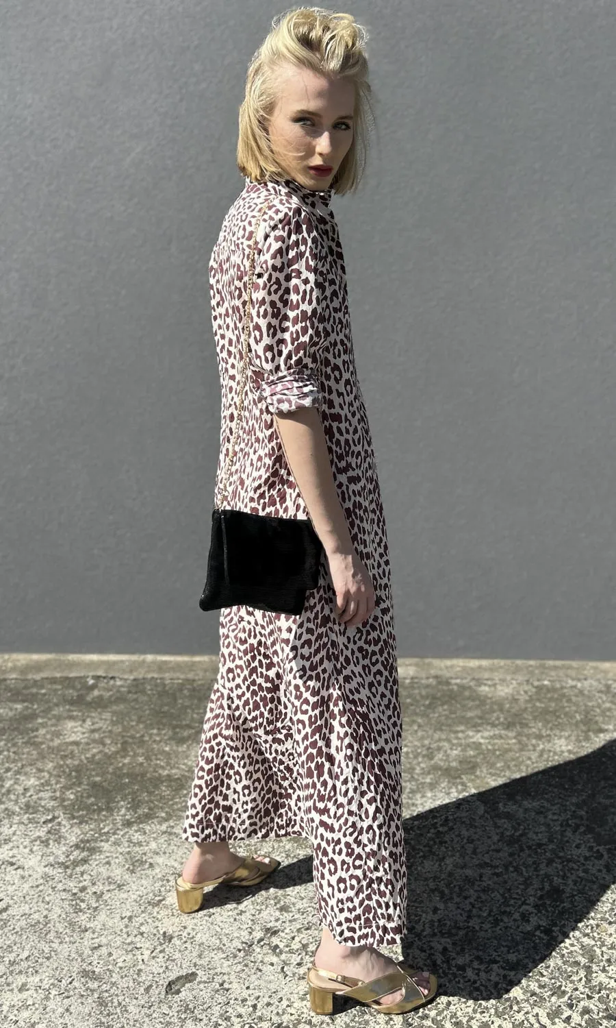 hoss Kelvin Animal Print Maxi Dress