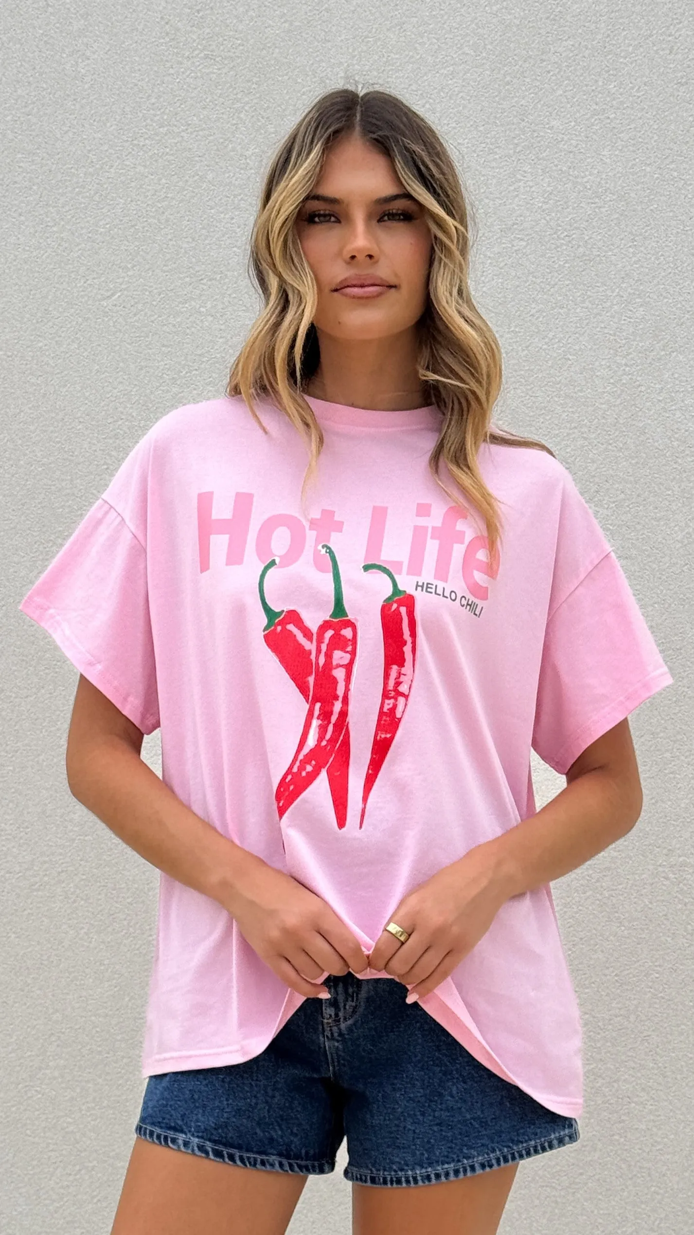 Hot Life Tee - Pink