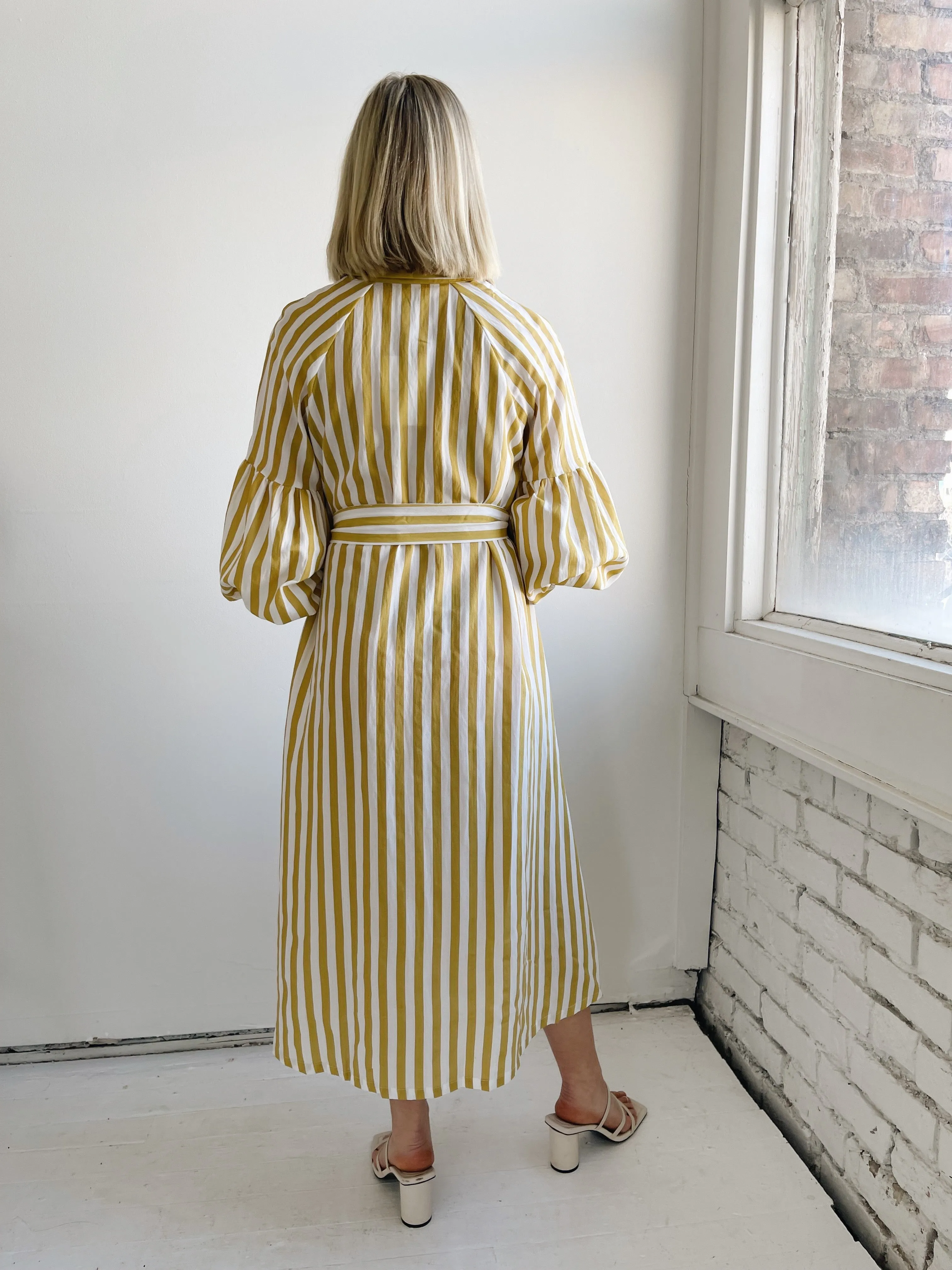 Ischia Yellow Stripe Dress
