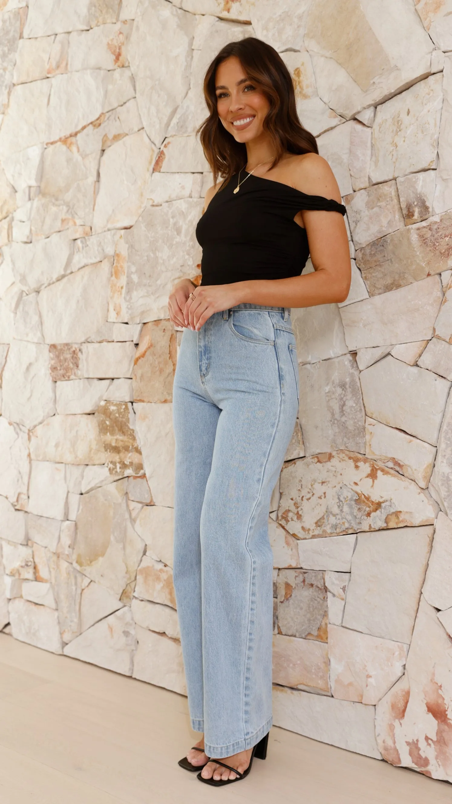 Jaegar Off Shoulder Bodysuit - Black