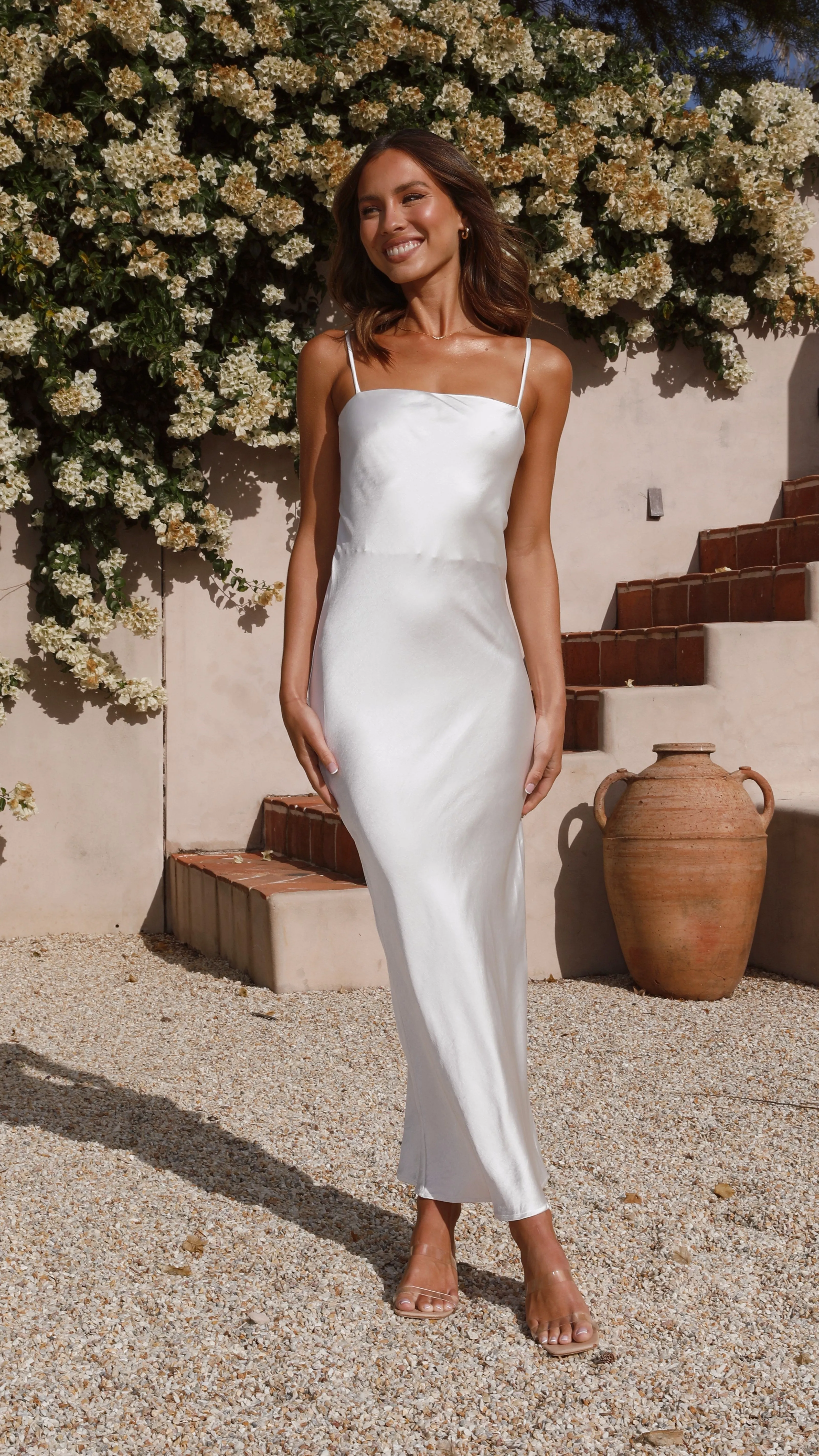 Keira Maxi Dress - Pearl