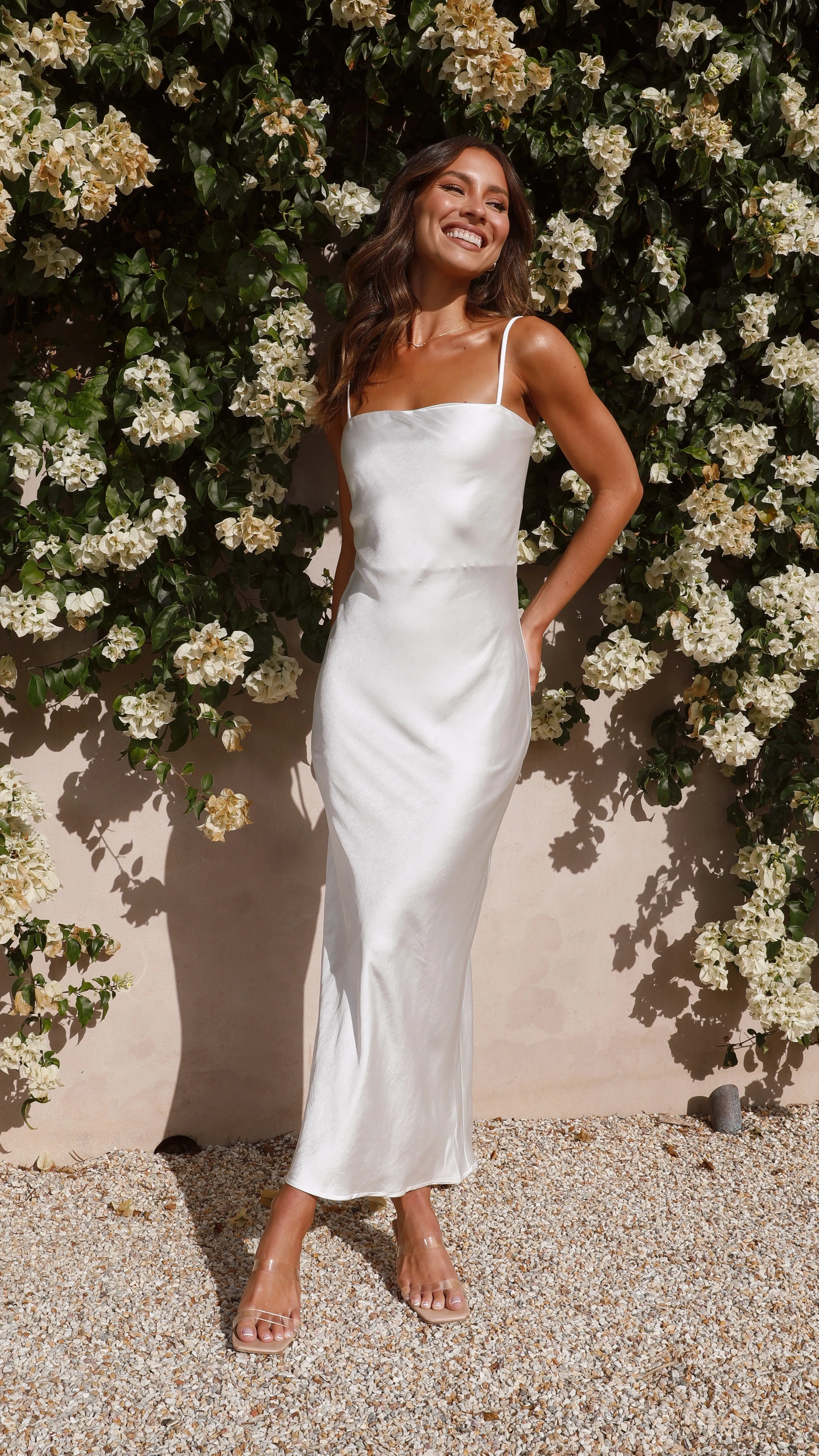 Keira Maxi Dress - Pearl