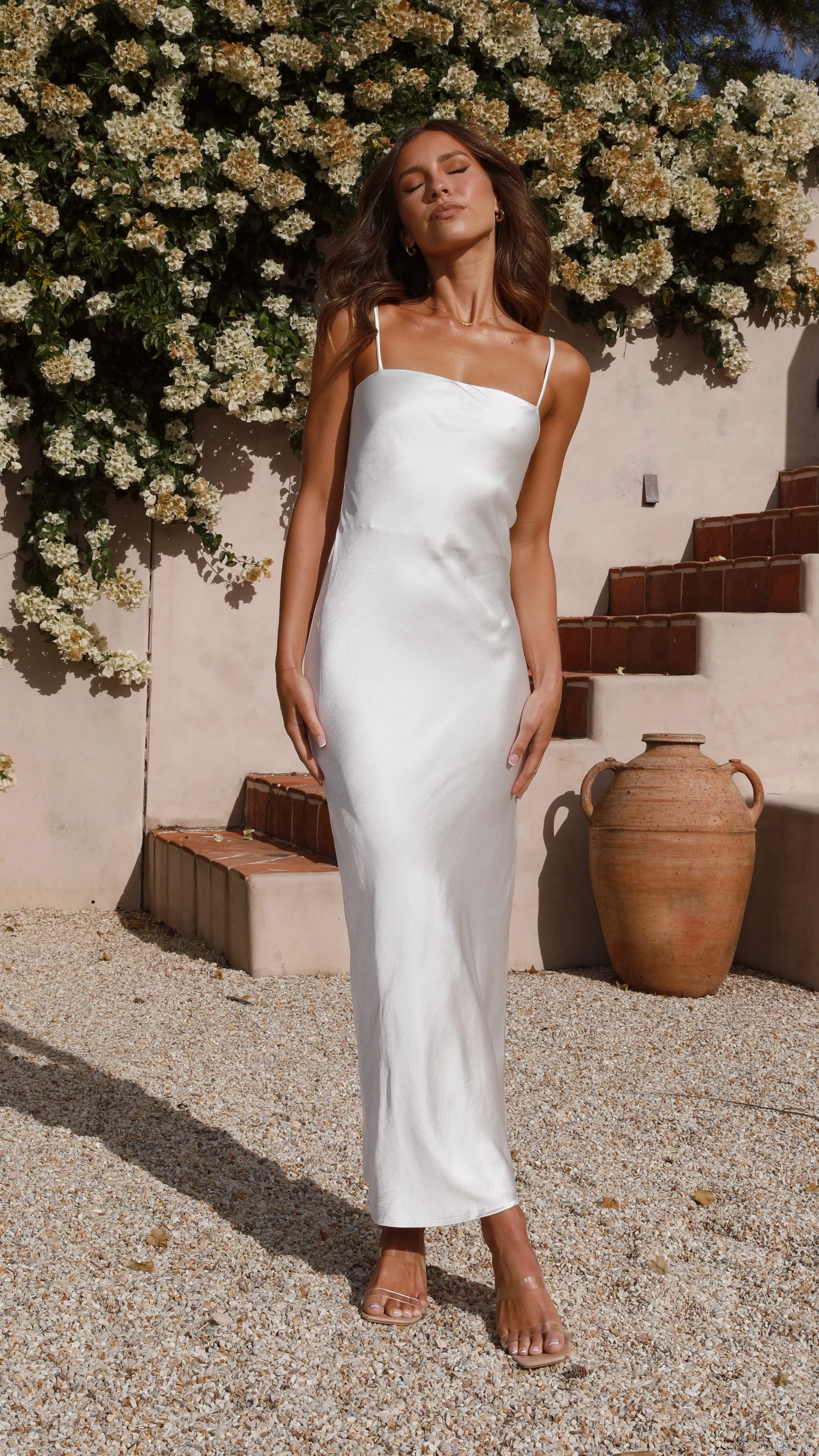 Keira Maxi Dress - Pearl