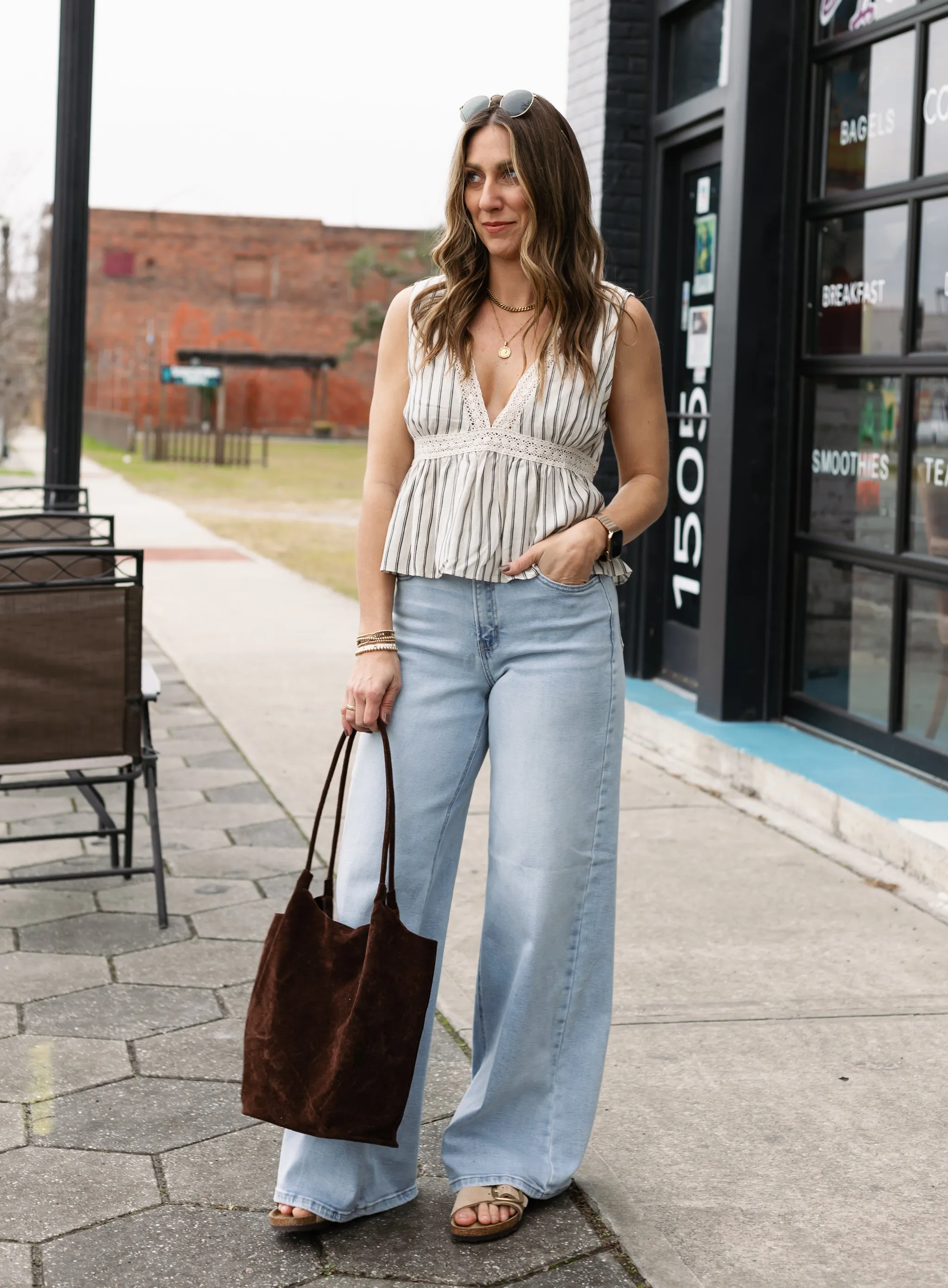 Kimber Peplum Blouse - Final Sale