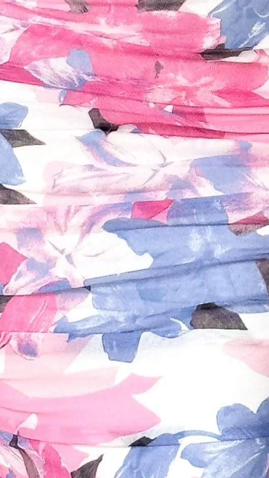 Kylie Maxi Dress - Pink/Blue Floral