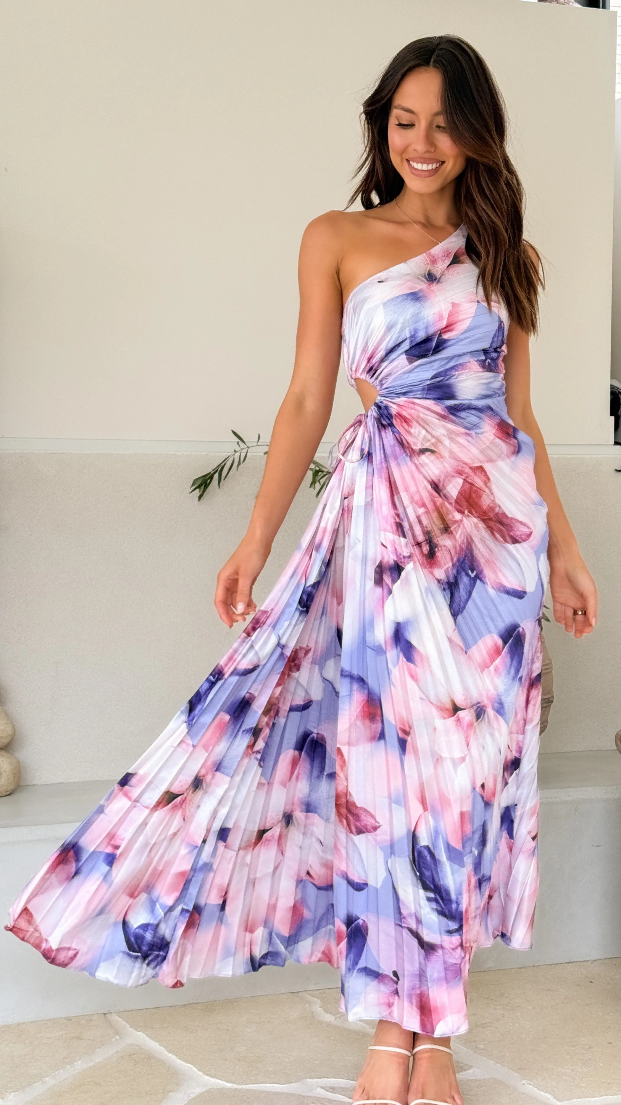 Laken Maxi Dress - Purple Print