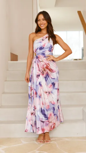 Laken Maxi Dress - Purple Print