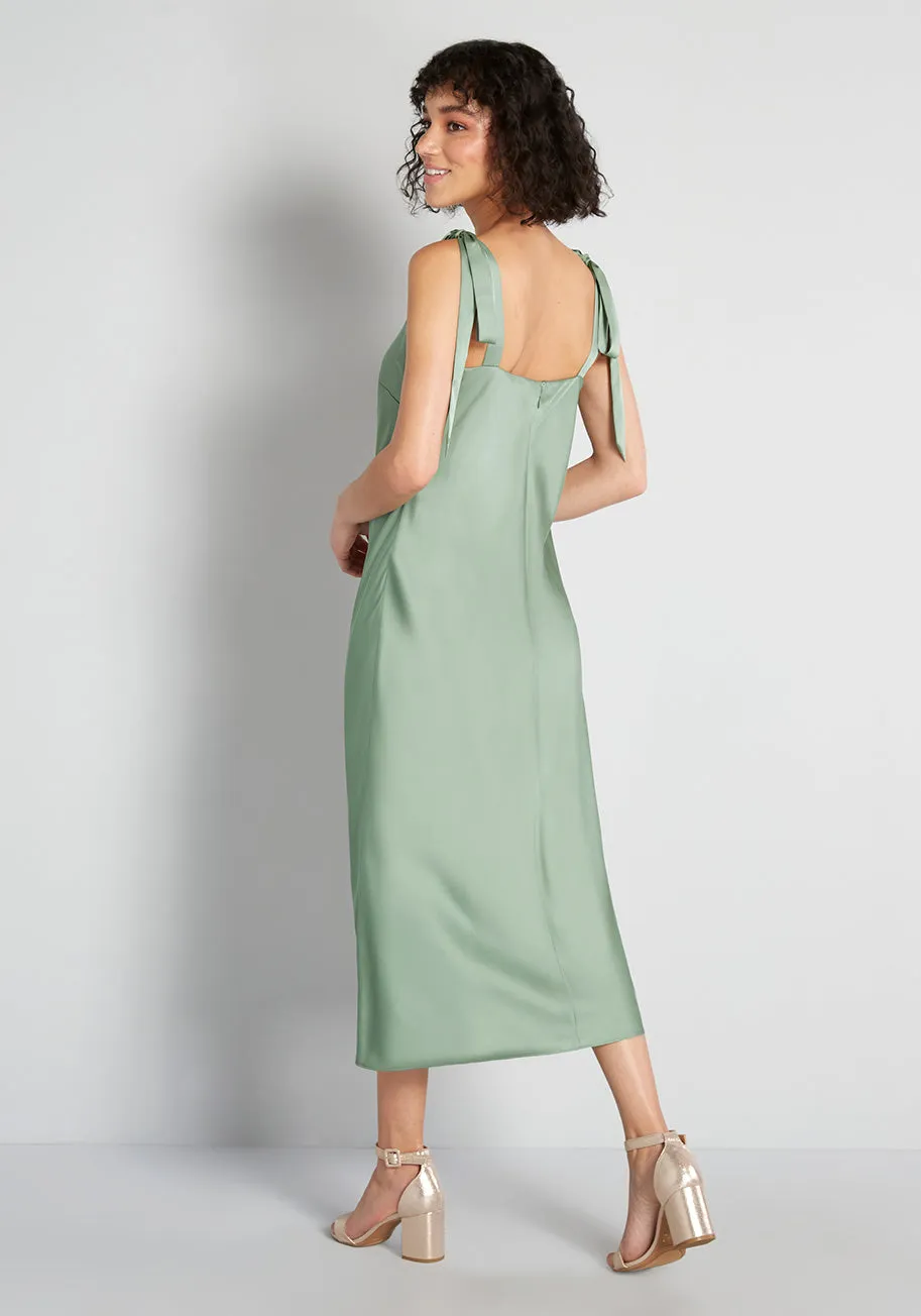 ModCloth x Hutch Tie-Shoulder Midi Dress