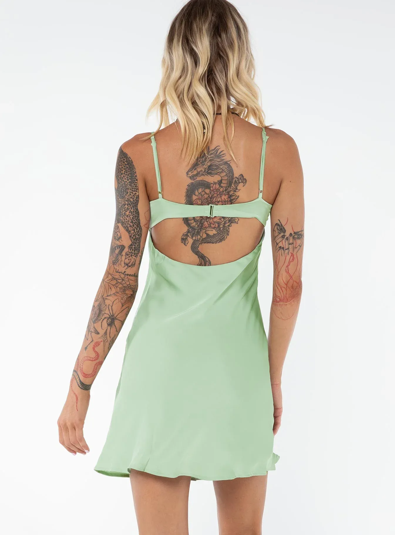 Moniz Mini Dress Sage Tall