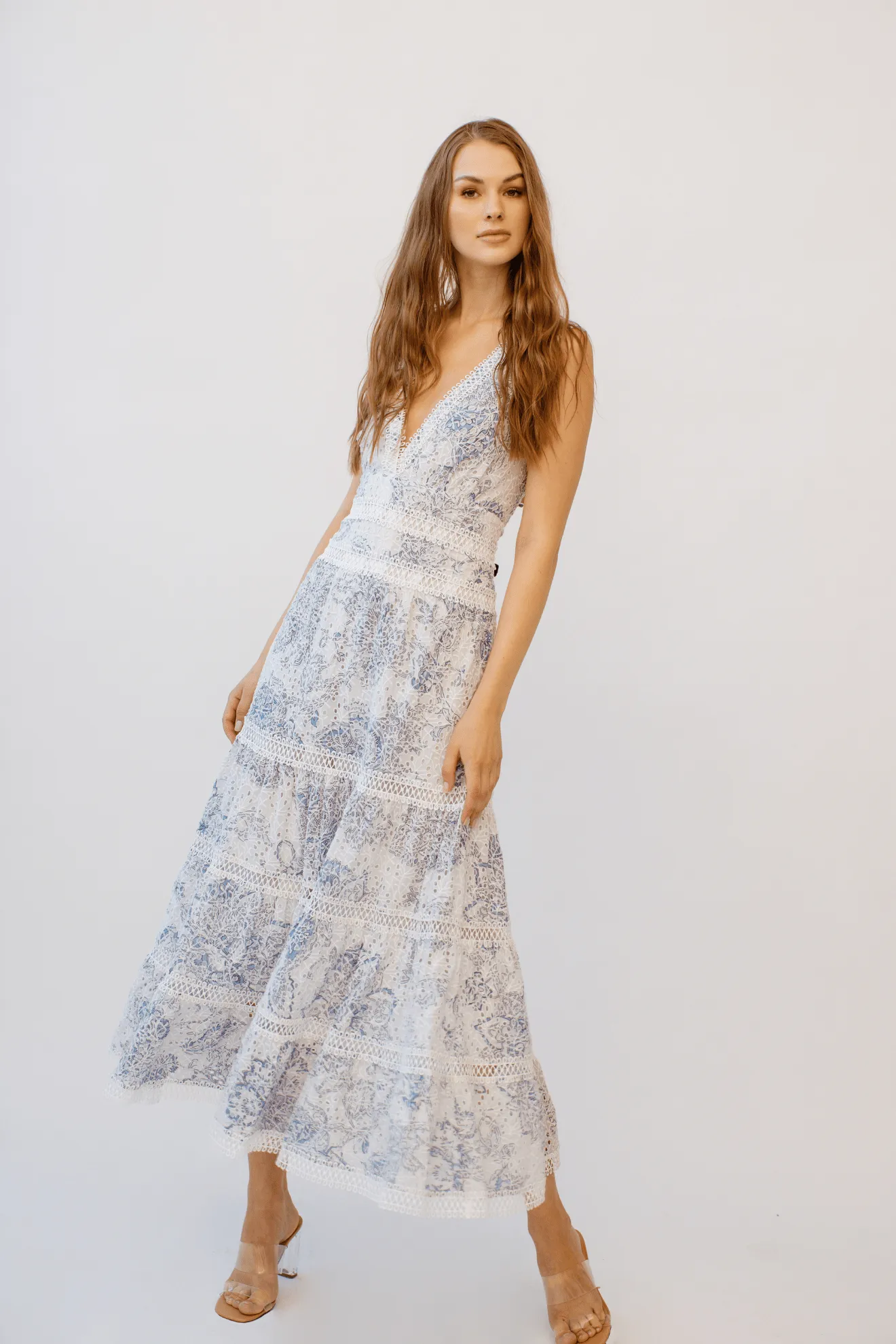 Naina Long Dress Blue