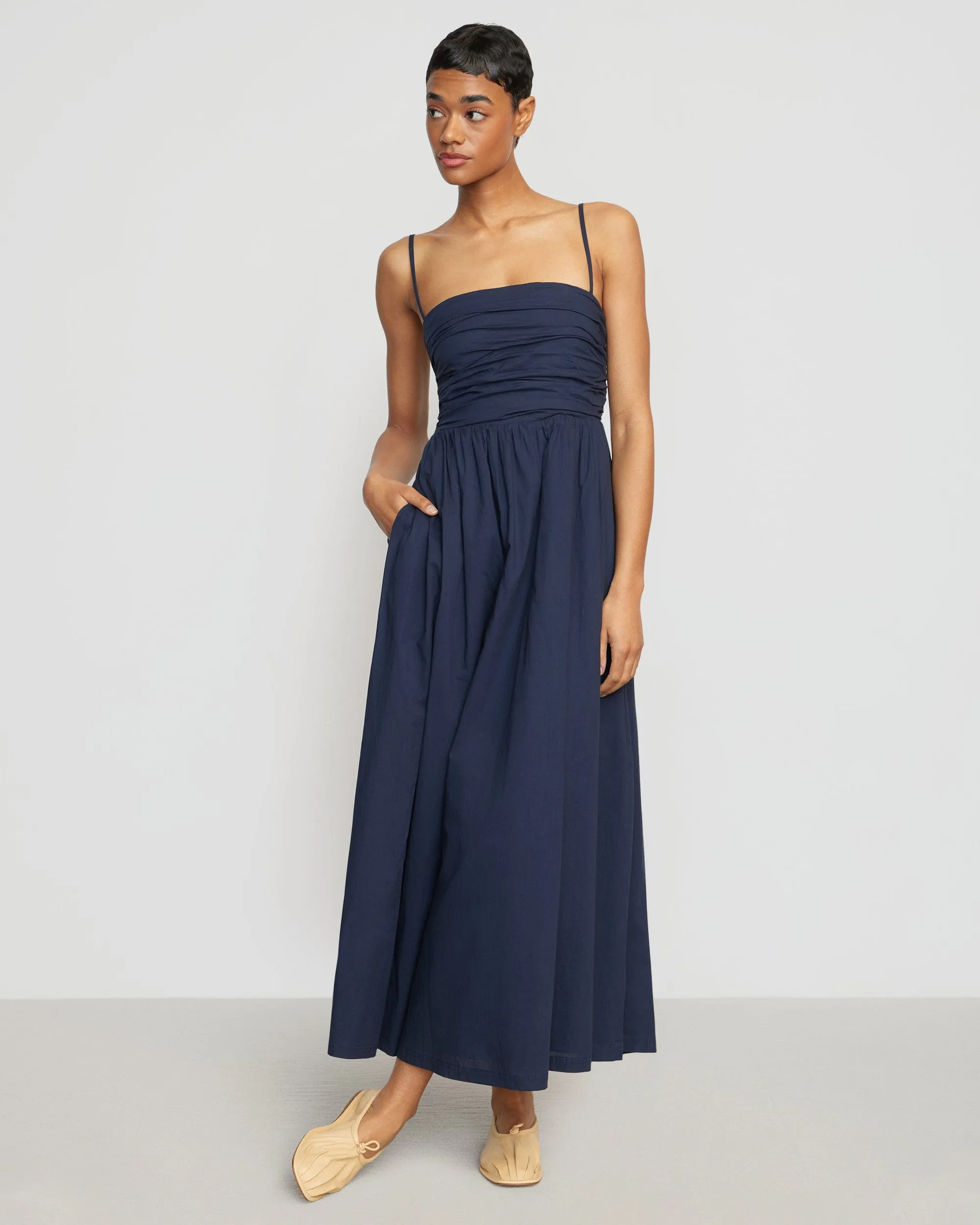 Ophelia Ruched Maxi Dress