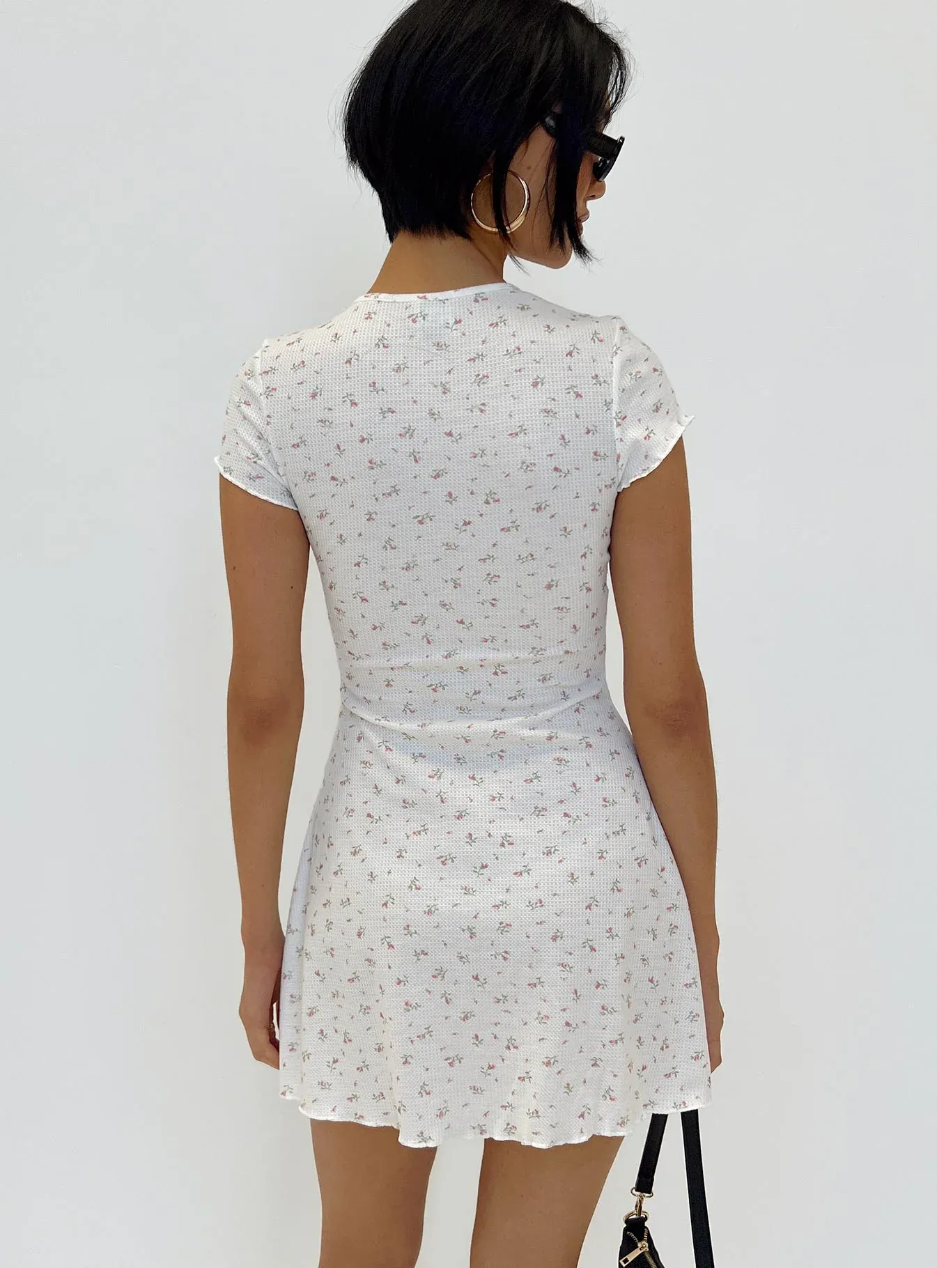 Patton Mini Dress White Floral