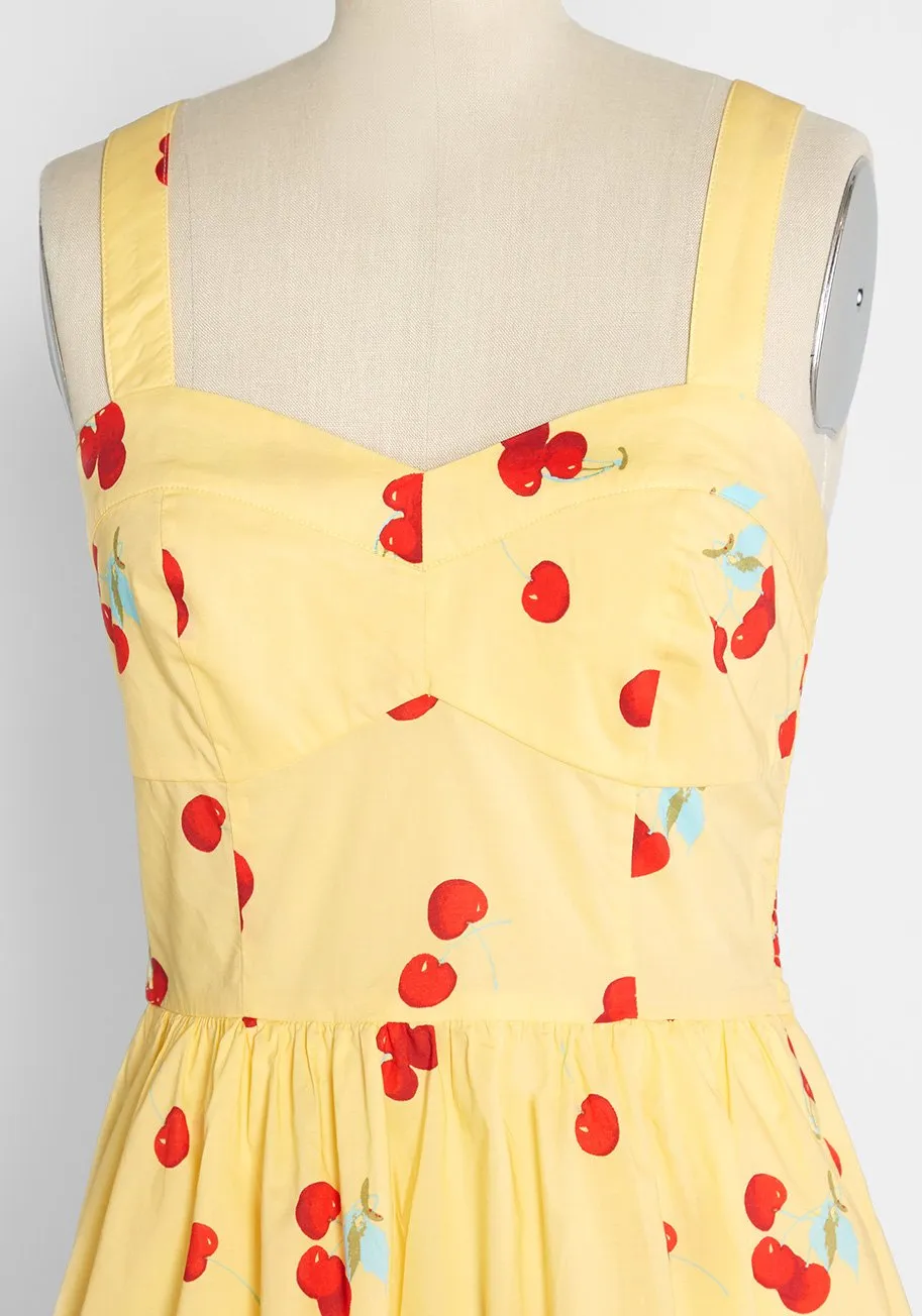 Peace of Mind in the Sunshine Fit and Flare Sundress